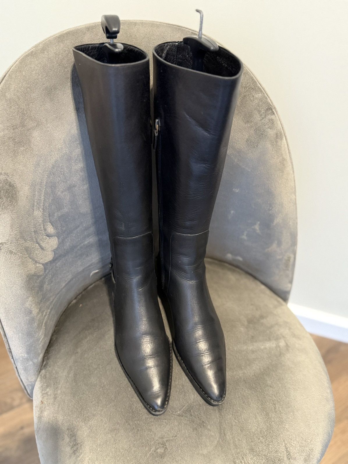 Gucci Gucci by Tom Ford Rare Vintage Moto Racing Y2K Leather boots Size US 7 / IT 37 - 10 Thumbnail