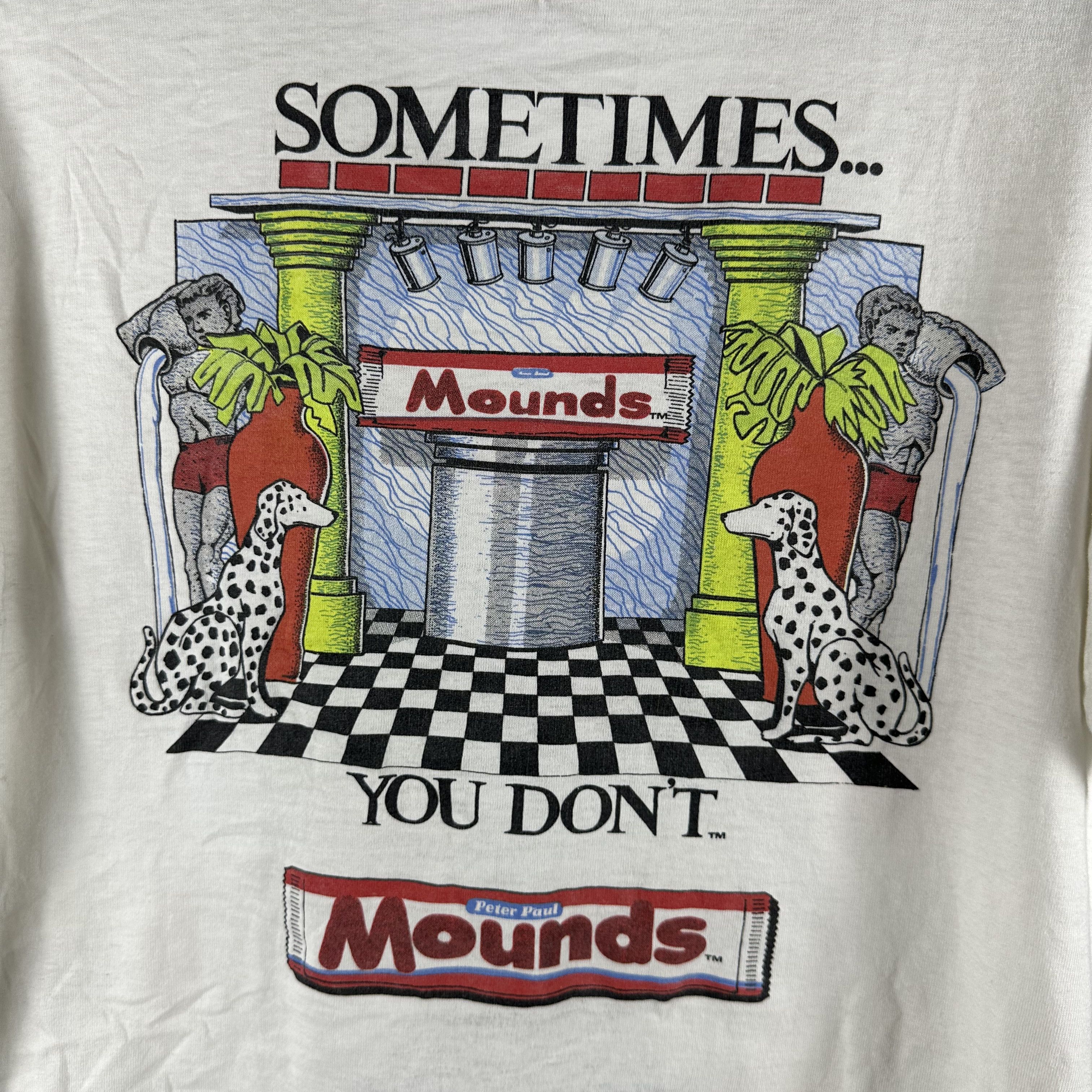 Vintage 1991 Almond Joy Sometimes You Feel Like a Nut Snack T-Shirt Size US XL / EU 56 / 4 - 4 Thumbnail