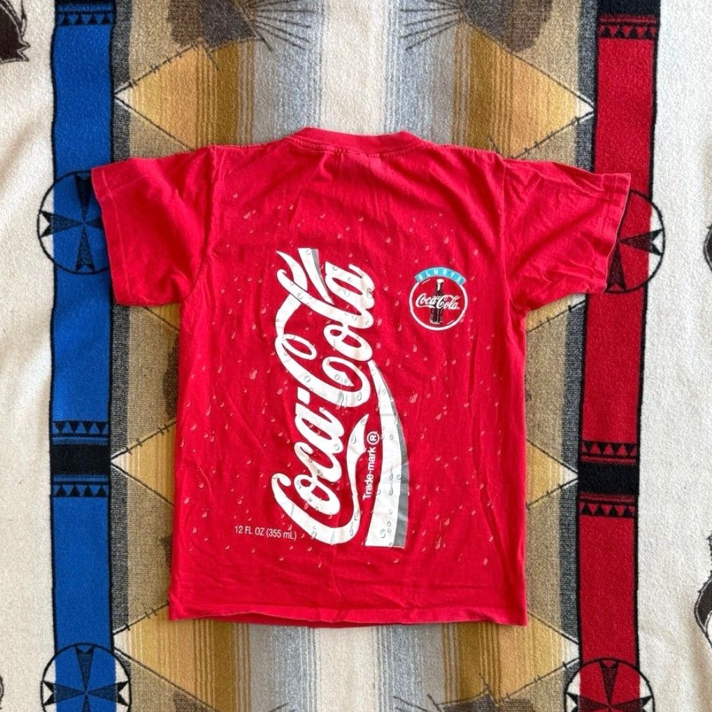 Doublet VINTAGE Coca Cola AOP T-Shirt Mens Small Red 90s 1994 Double Sided Made In USA Short Sleeve Graphic Print Size US S / EU 44-46 / 1 - 2 Thumbnail