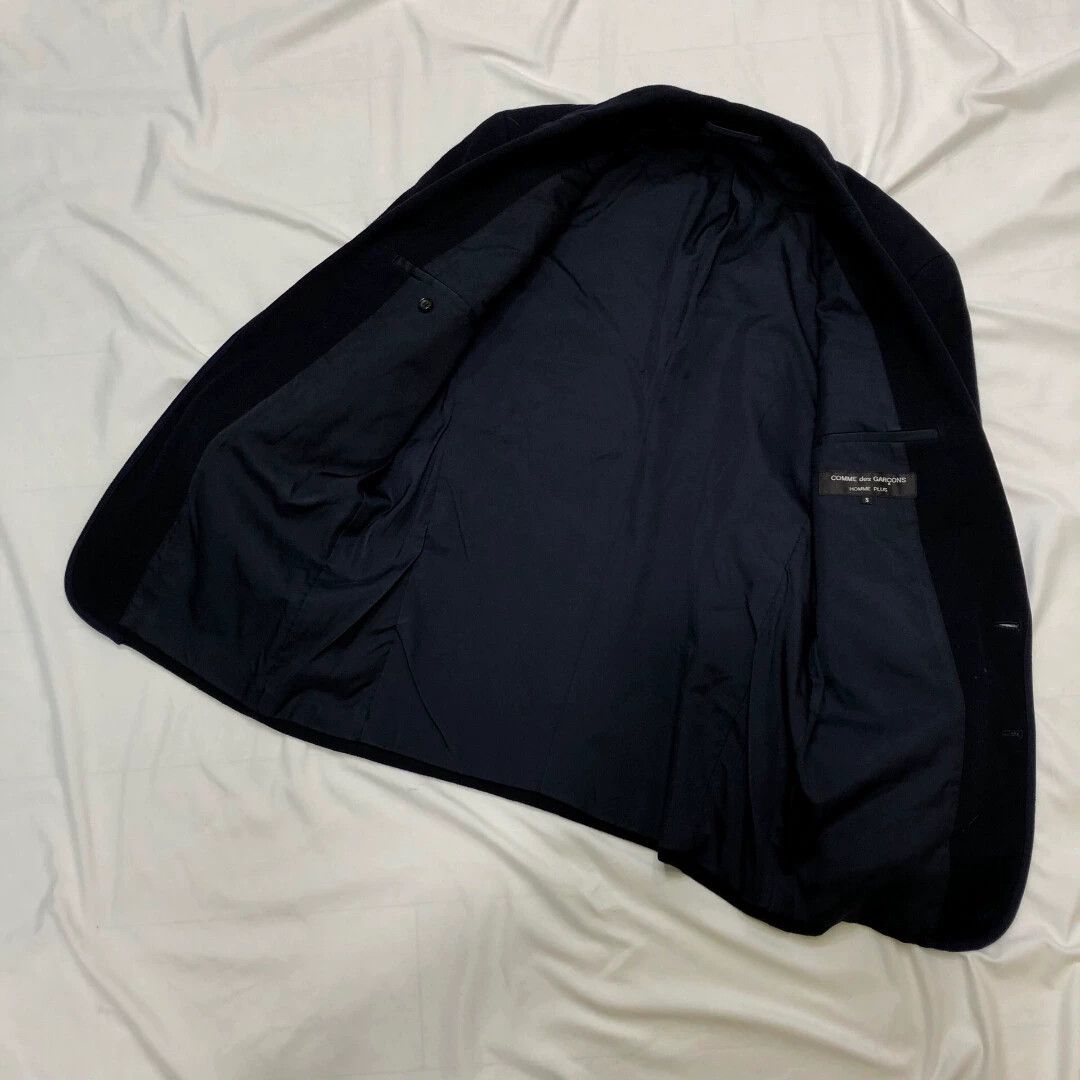 Comme des Garcons CDG Homme Plus 1991AW Double-Faced Wool Jacket Black-Blue Size US S / EU 44-46 / 1 - 5 Thumbnail