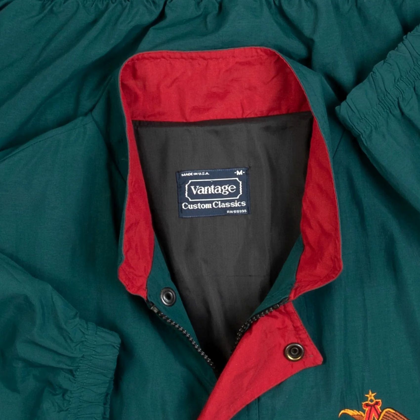 Vintage Vintage Anheuser-Busch Bomber Jacket Medium Men's 1990s Green USA Made Nylon Size US M / EU 48-50 / 2 - 5 Thumbnail