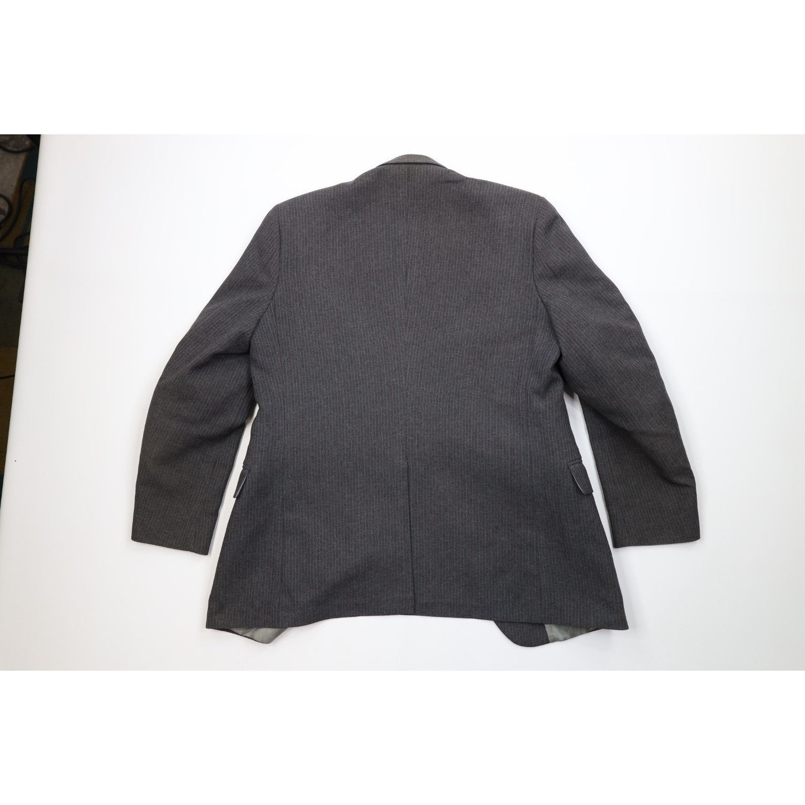 Vintage Vintage 70s Streetwear Distressed 3 Piece Knit Striped Suit Size 44R - 9 Thumbnail
