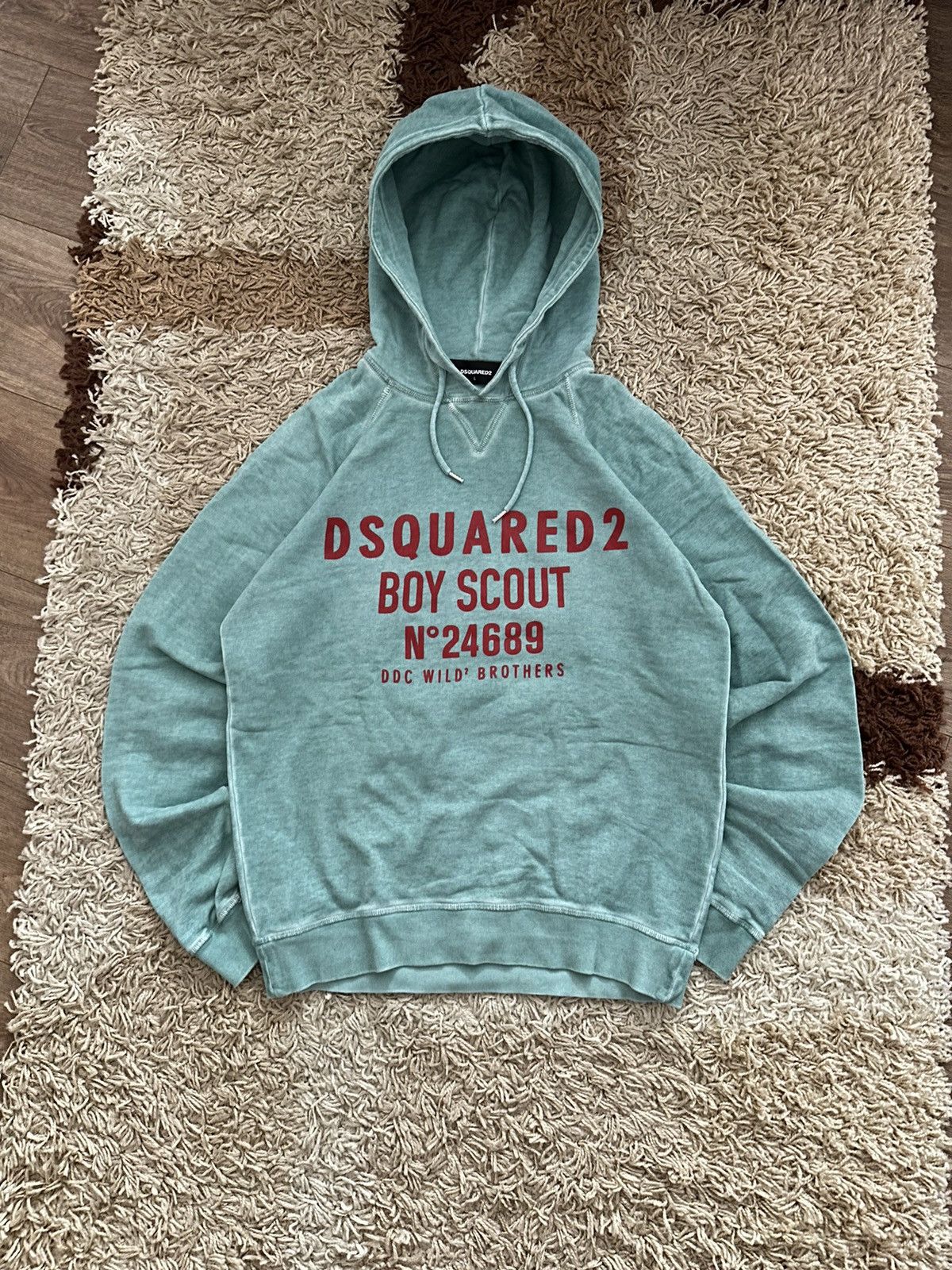 Designer × Dsquared2 🔥VINTAGE Y2K DSQUARED “BOY SCOUT” HOODIE PUNK🔥 Size US L / EU 52-54 / 3 - 1 Thumbnail