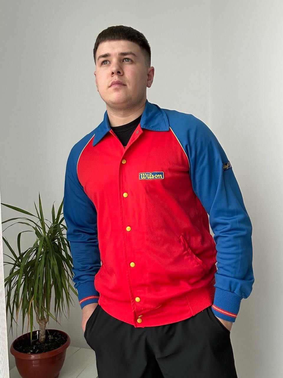 Japanese Brand × Vintage × Wilson Vintage Japanese Wilson Tennis Wear Buttons Blue Hoodie Polo Size US M / EU 48-50 / 2 - 17 Thumbnail