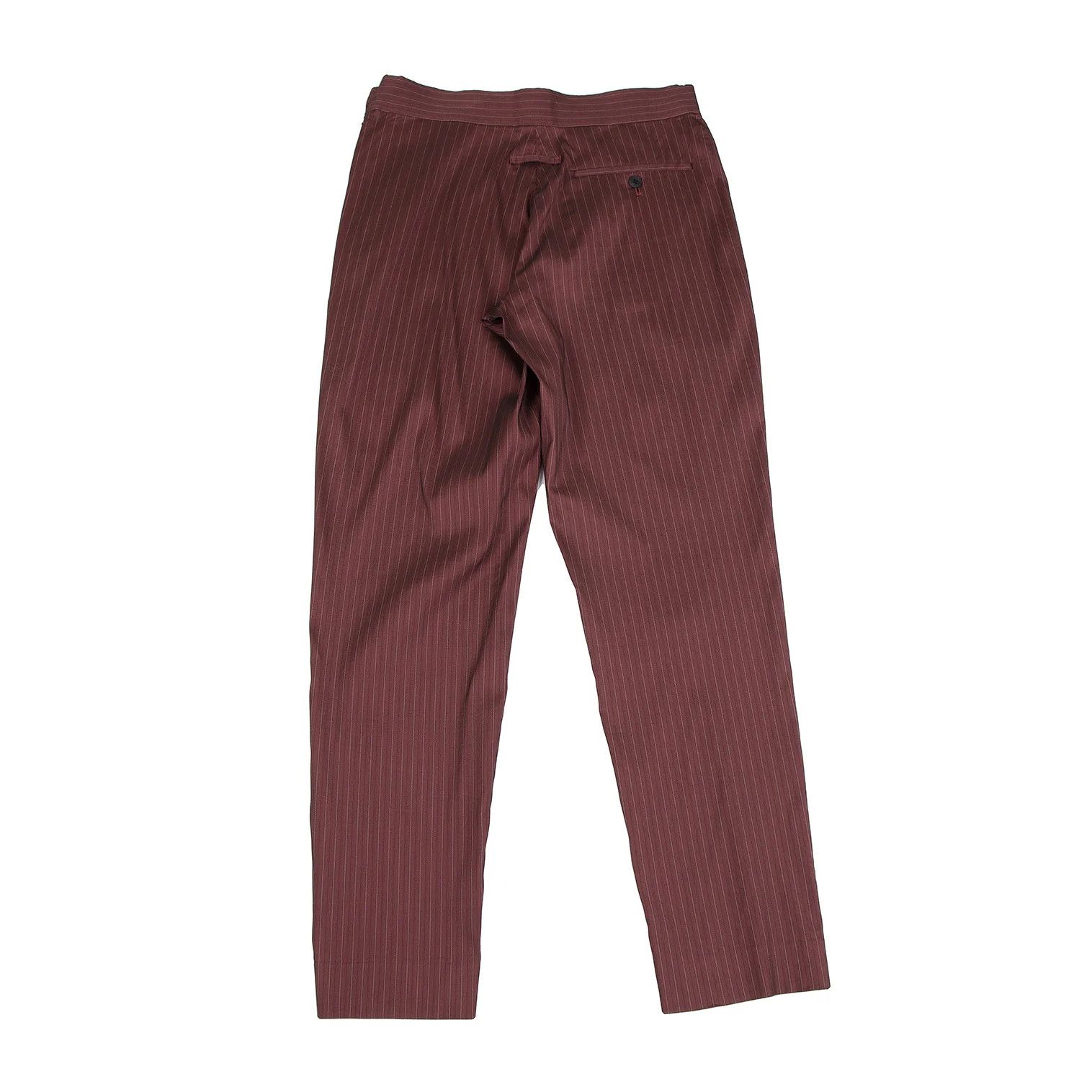 Jean Paul Gaultier Stretch Alternate Stripe Pants in Red Size 48 Size US 32 / EU 48 - 7 Thumbnail