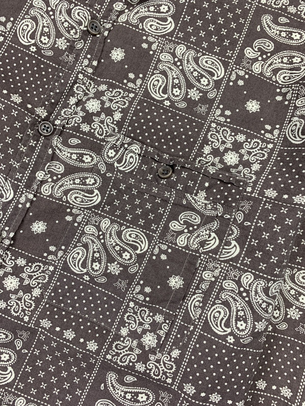Earnest Sewn Designer Earnest Sewn Brown Shirt Paisley Pattern Size US M / EU 48-50 / 2 - 4 Thumbnail