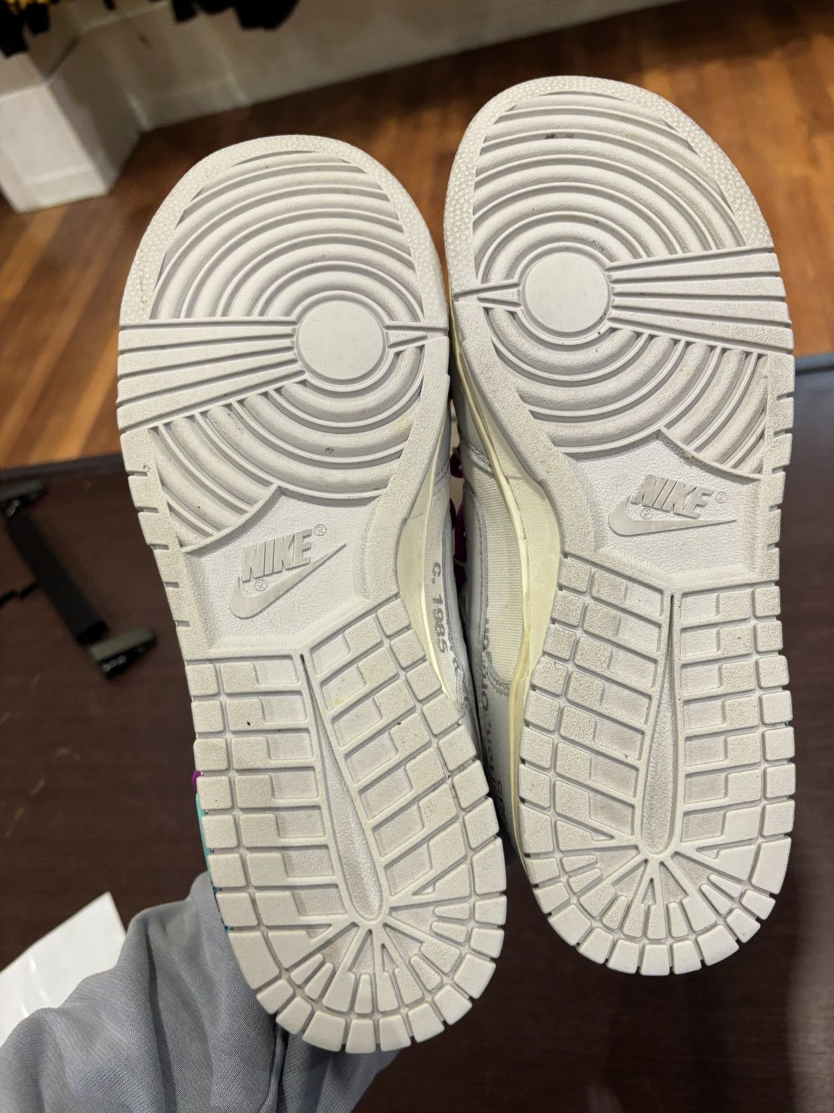 Nike × Off-White Off-White X Nike Dunk Low ‘Lot 45’ Size US 9.5 / EU 42-43 - 5 Thumbnail