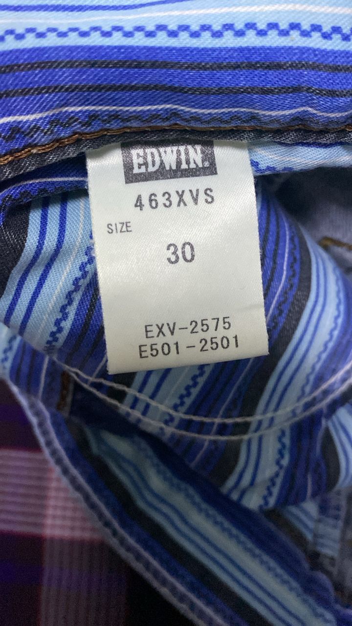 If Six Was Nine 💥BEST OFFER 💥EDWIN XV EXCLUSIVE VINTAGE DISTRESSED DENIM Size US 31 - 19 Thumbnail