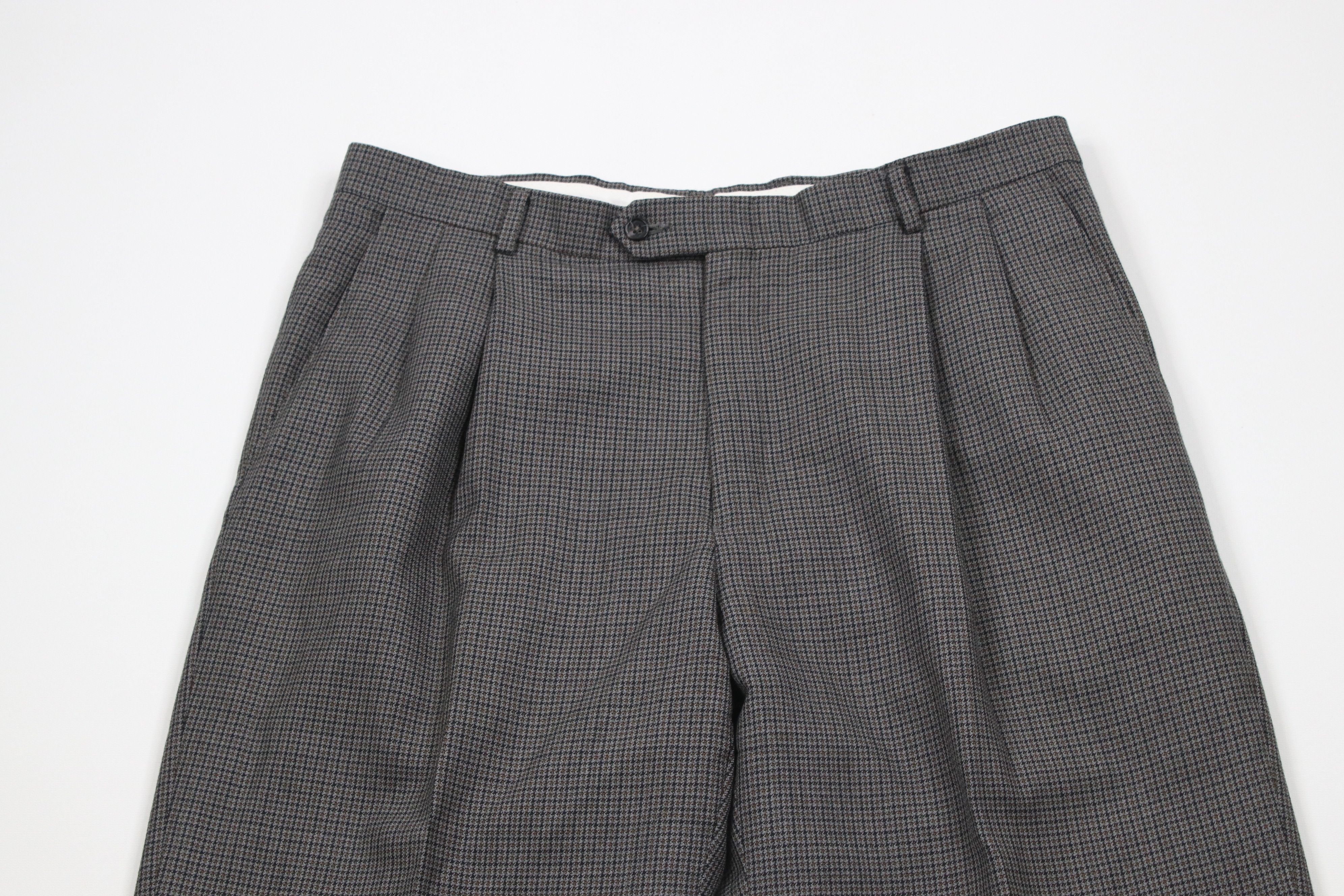Vintage Vintage 90s Streetwear Wide Leg Chino Pants Houndstooth USA Size US 36 / EU 52 - 2 Thumbnail