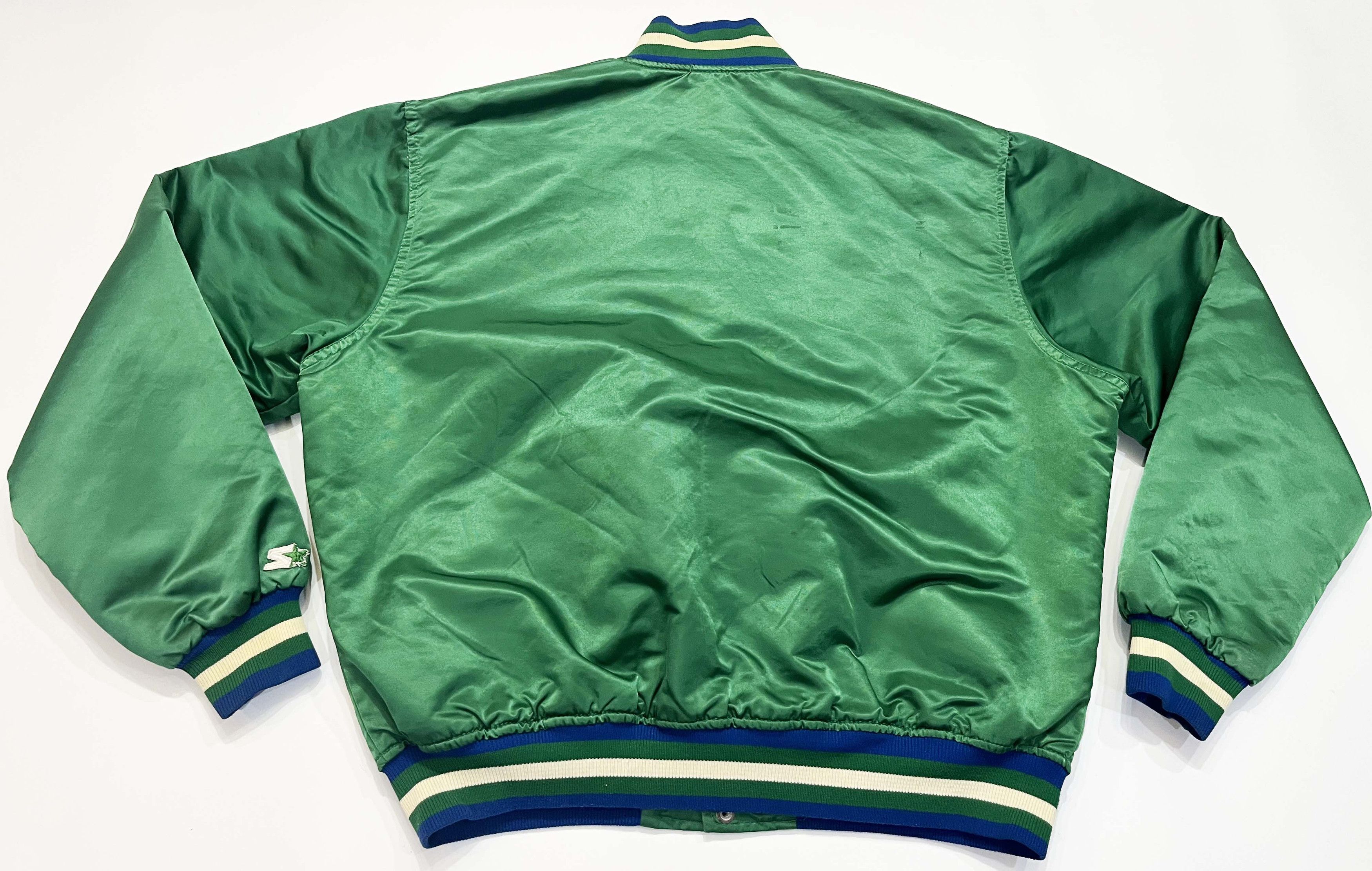 Starter Vintage Starter NBA Dallas Mavericks Bomber Satin Jacket Size US XL / EU 56 / 4 - 9 Thumbnail