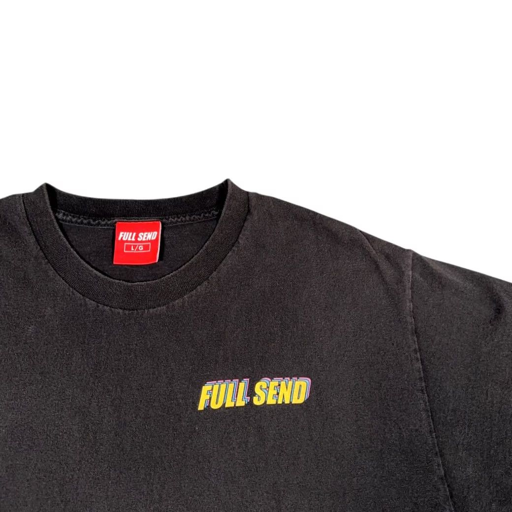 Spell Full Send Shirt Adult LARGE Black Spell Out Logo Colorful Nelk Shirt Mens Large Black Colorful Full Send Logo Graphic Size US L / EU 52-54 / 3 - 2 Thumbnail