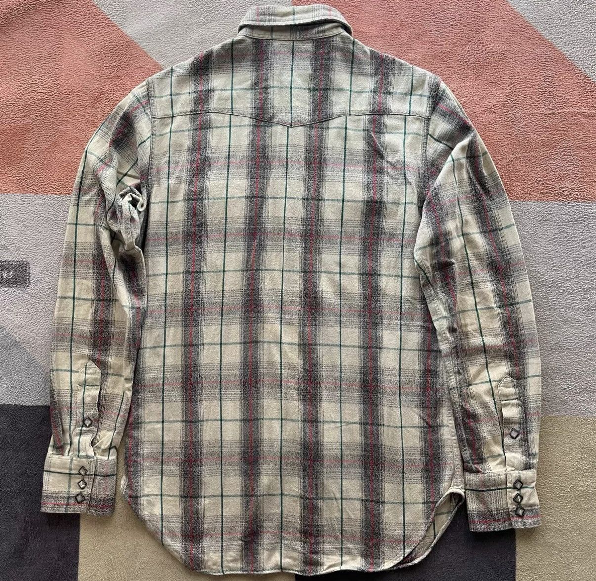 RRL Ralph Lauren RRL Ralph Lauren Double RL Plaid Western Shirt K22 Size US XS / EU 42 / 0 - 2 Thumbnail