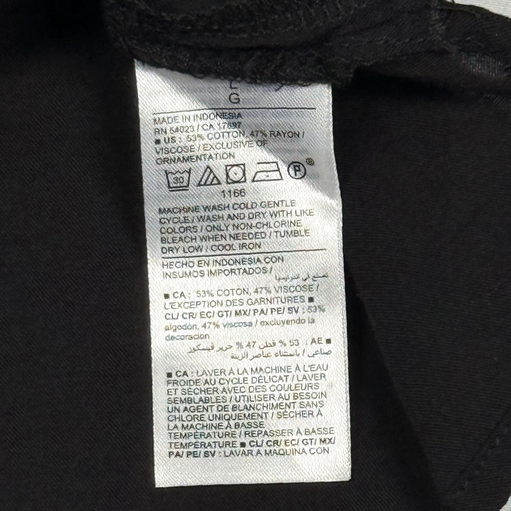 Old Navy Old Navy Blouse Womens L Black Volume Poet Button Front Balloon Sleeve Boho Chic Shirt Top Size L / US 10 / IT 46 - 3 Thumbnail