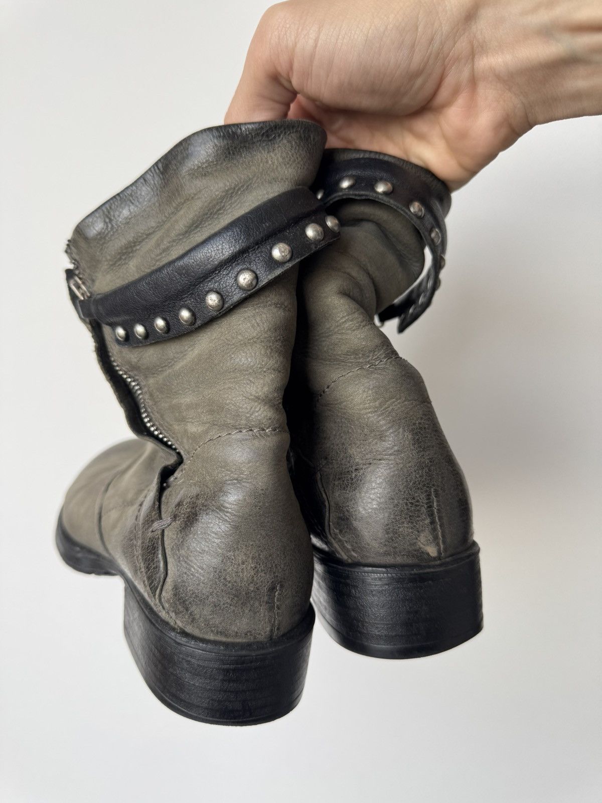 Genuine Leather Guidi Style Leather Boots Size US 6.5 / IT 36.5 - 2 Thumbnail