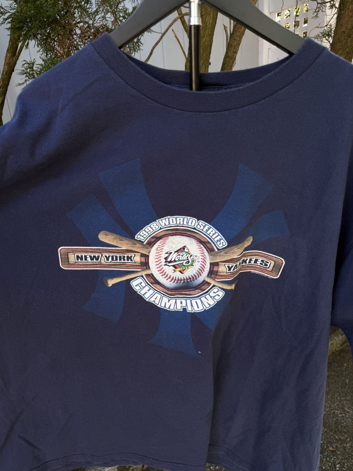 Starter Vtg 90s Starter Tee world series xl yankees Size US XL / EU 56 / 4 - 2 Thumbnail