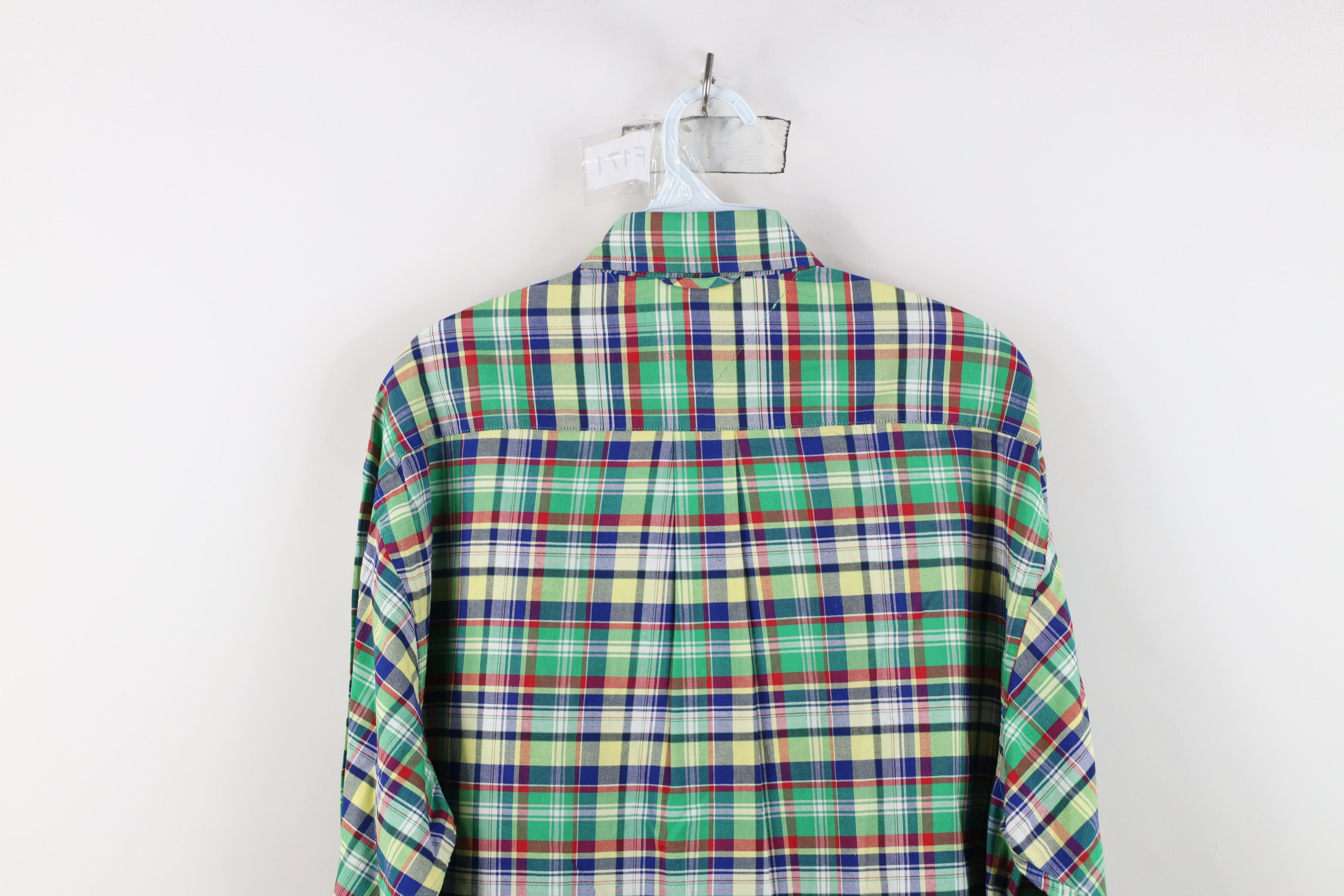 Tommy Hilfiger Vintage 90s Tommy Hilfiger Madras Plaid Button Down Shirt Size US M / EU 48-50 / 2 - 9 Thumbnail