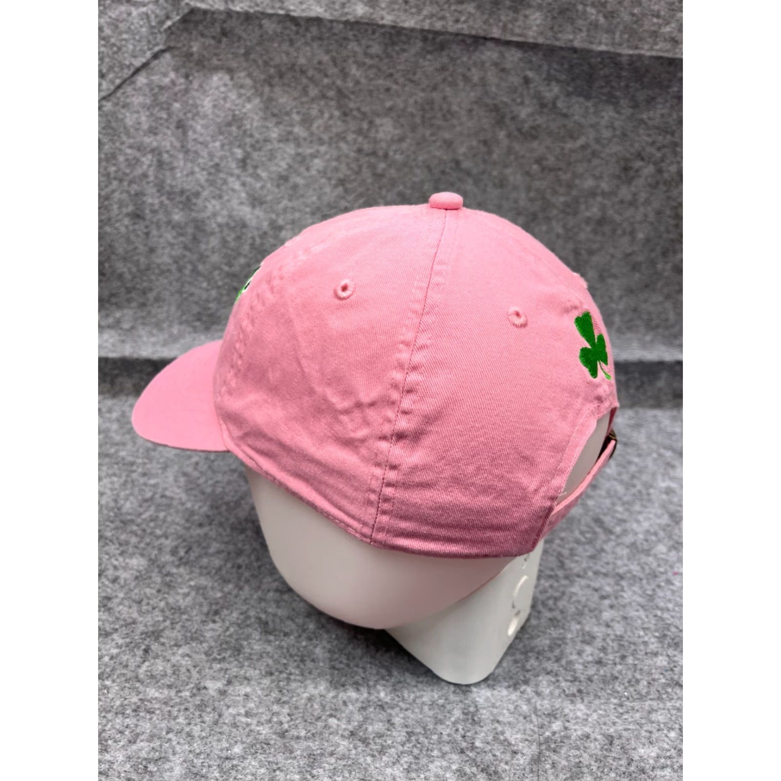 Vintage Boston Massachusetts Clover Hat Adult One Size Pink 100% Cotton Size ONE SIZE - 5 Thumbnail