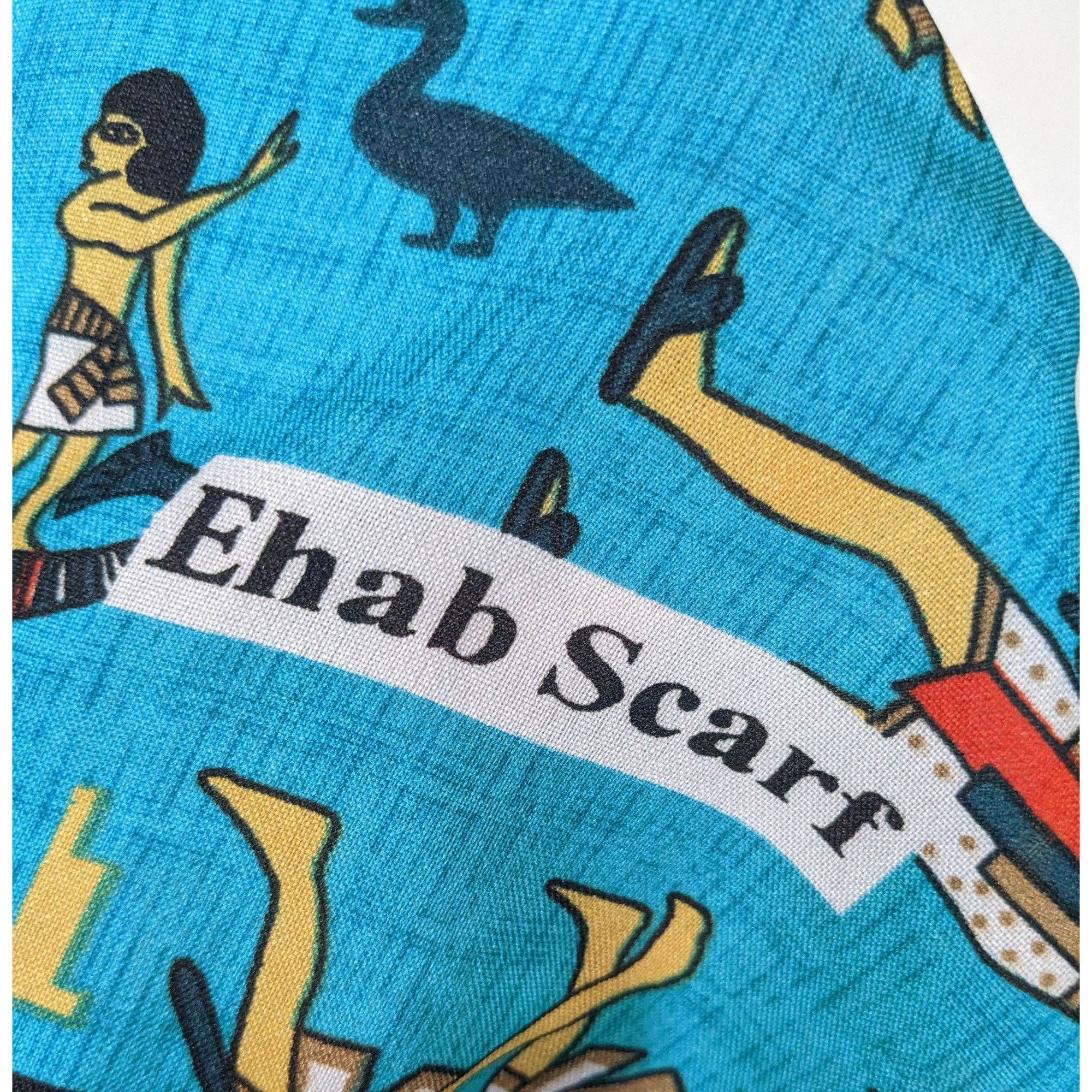 Other Vintage Teal Egyptian Souvenir Ehab Scarf Size ONE SIZE - 11 Thumbnail