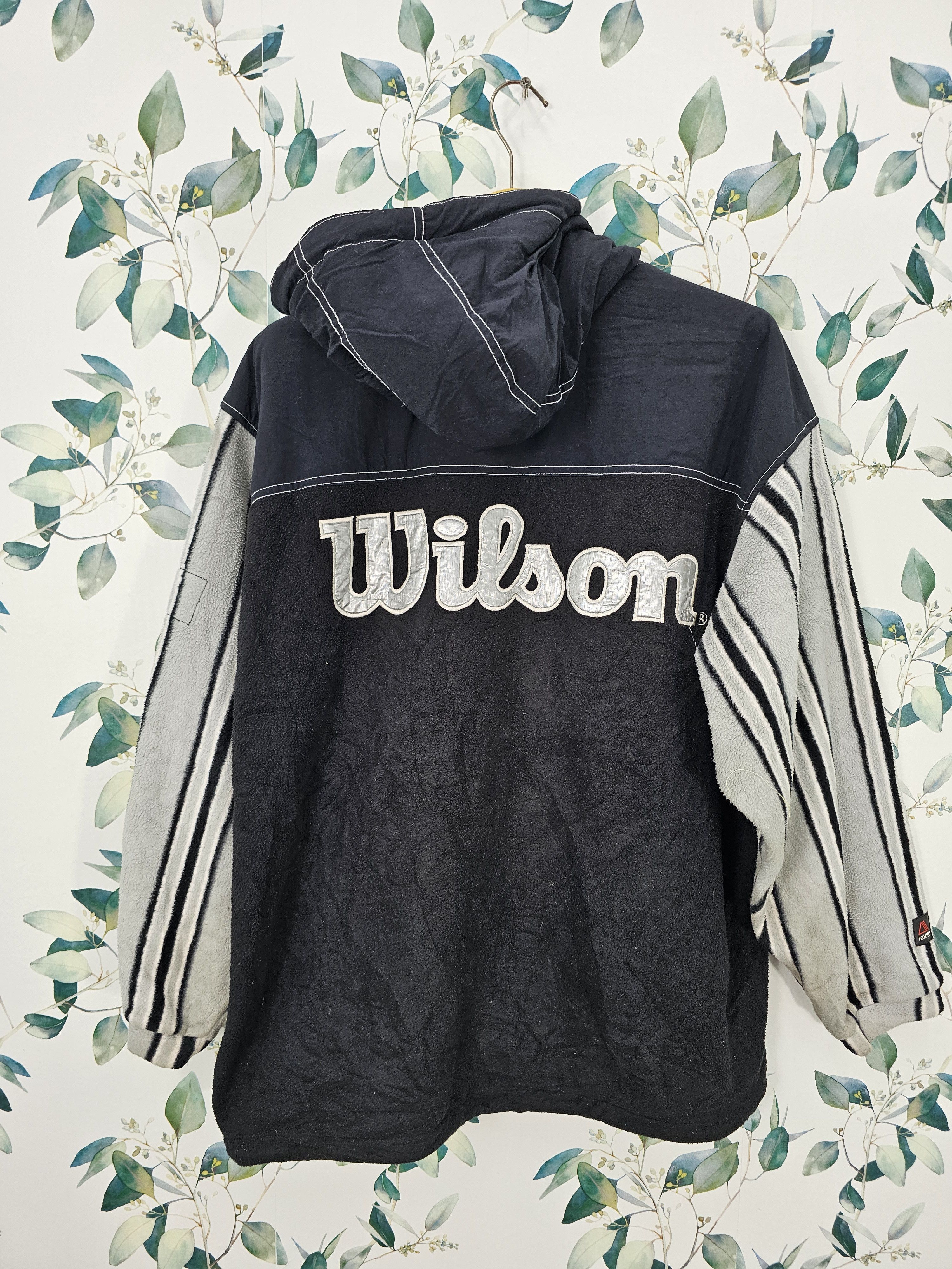 Wilson Vtg WILSON Sportwear Spellout Polartec Fleece Jacket J0123 Size US L / EU 52-54 / 3 - 2 Thumbnail