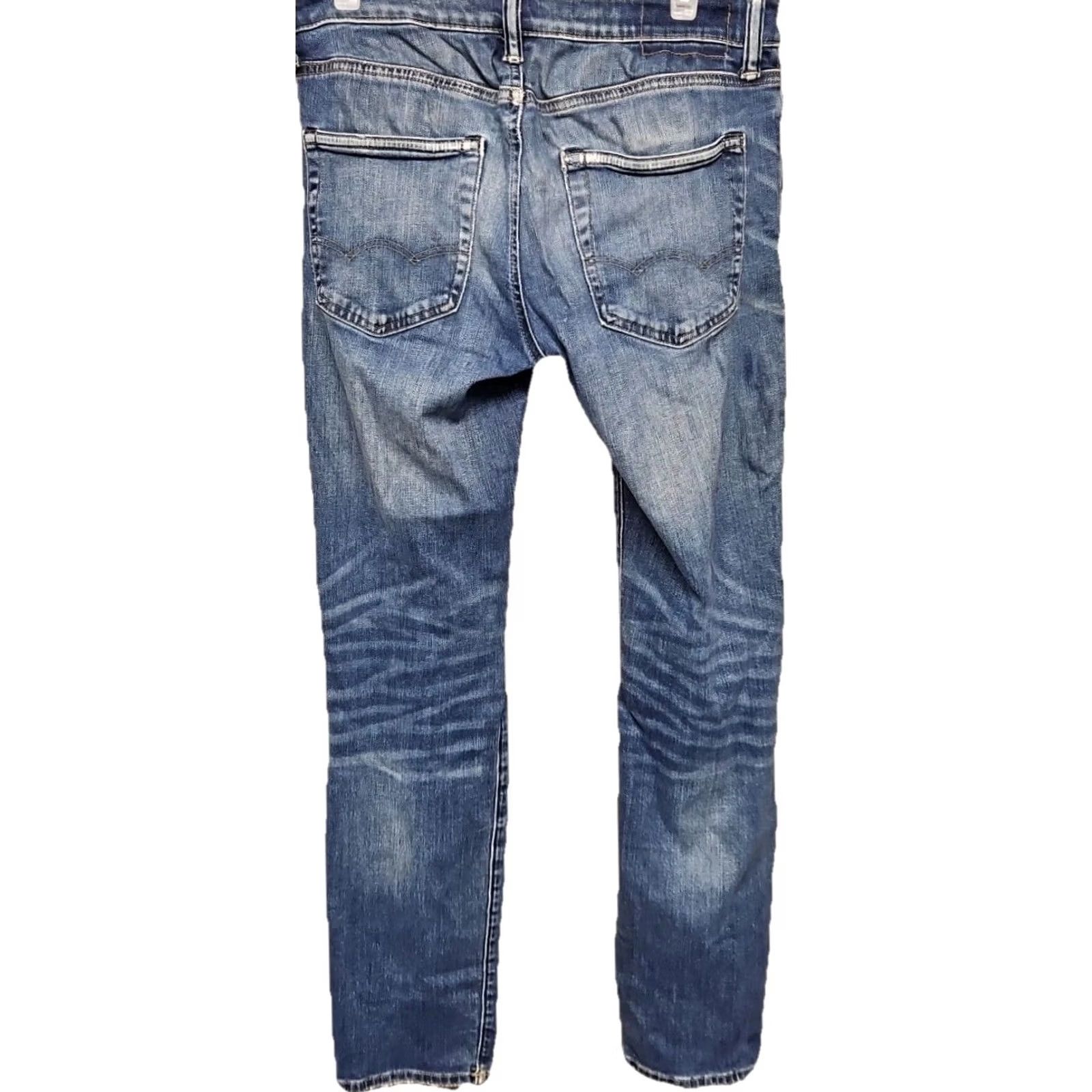 American Eagle Outfitters American Eagle Outfitters Jeans Women 29x32 Straight Denim Distressed Knee Low Rise Blue Jeans Women Regular Fit 29in Inseam Low Rise Distressed Knee Size 26" / US 2 / IT 38 - 4 Thumbnail