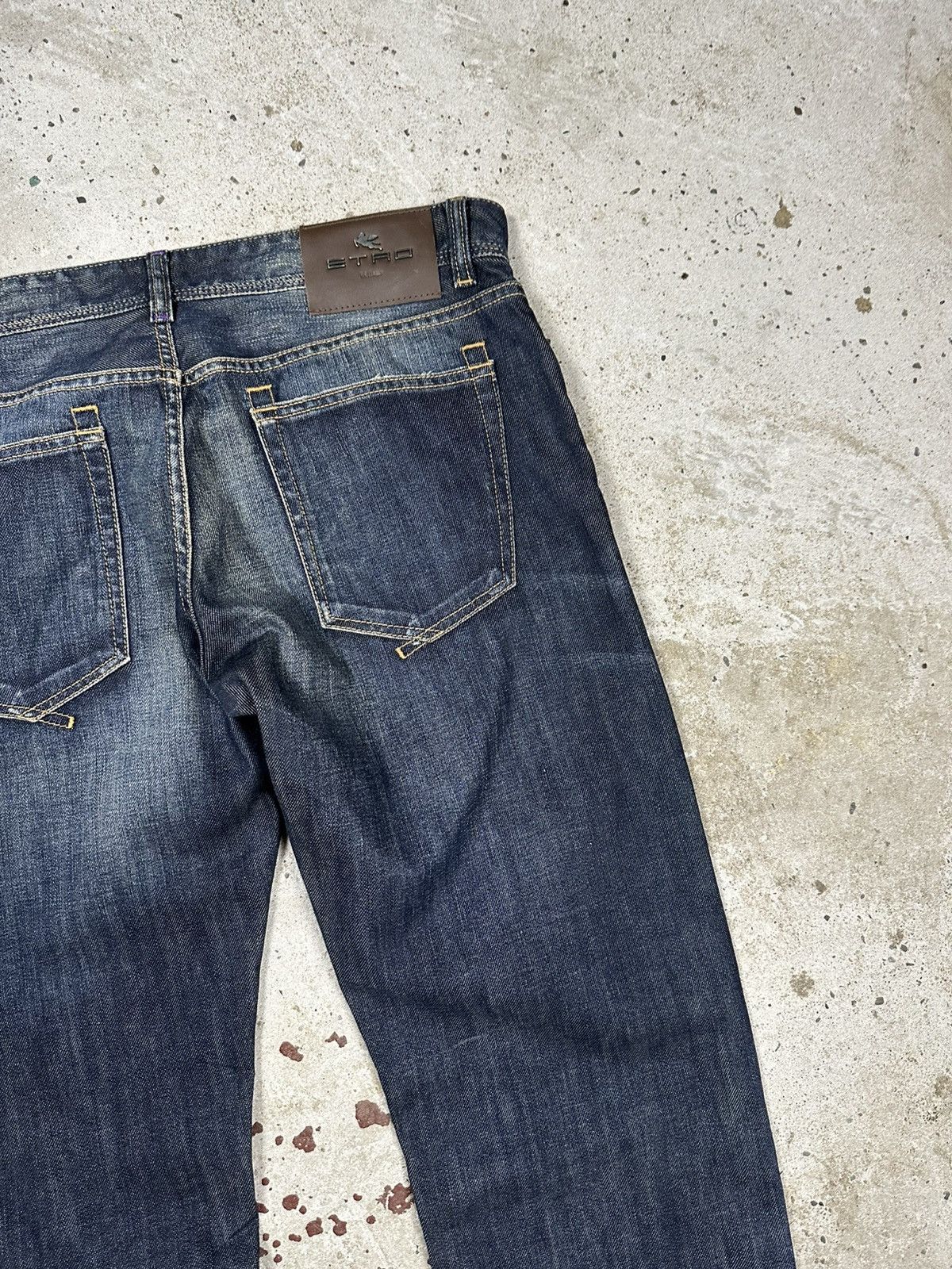 Etro Etro Italia 34 Milano Navy Denim Pants Jeans Flag Size US 34 / EU 50 - 15 Thumbnail