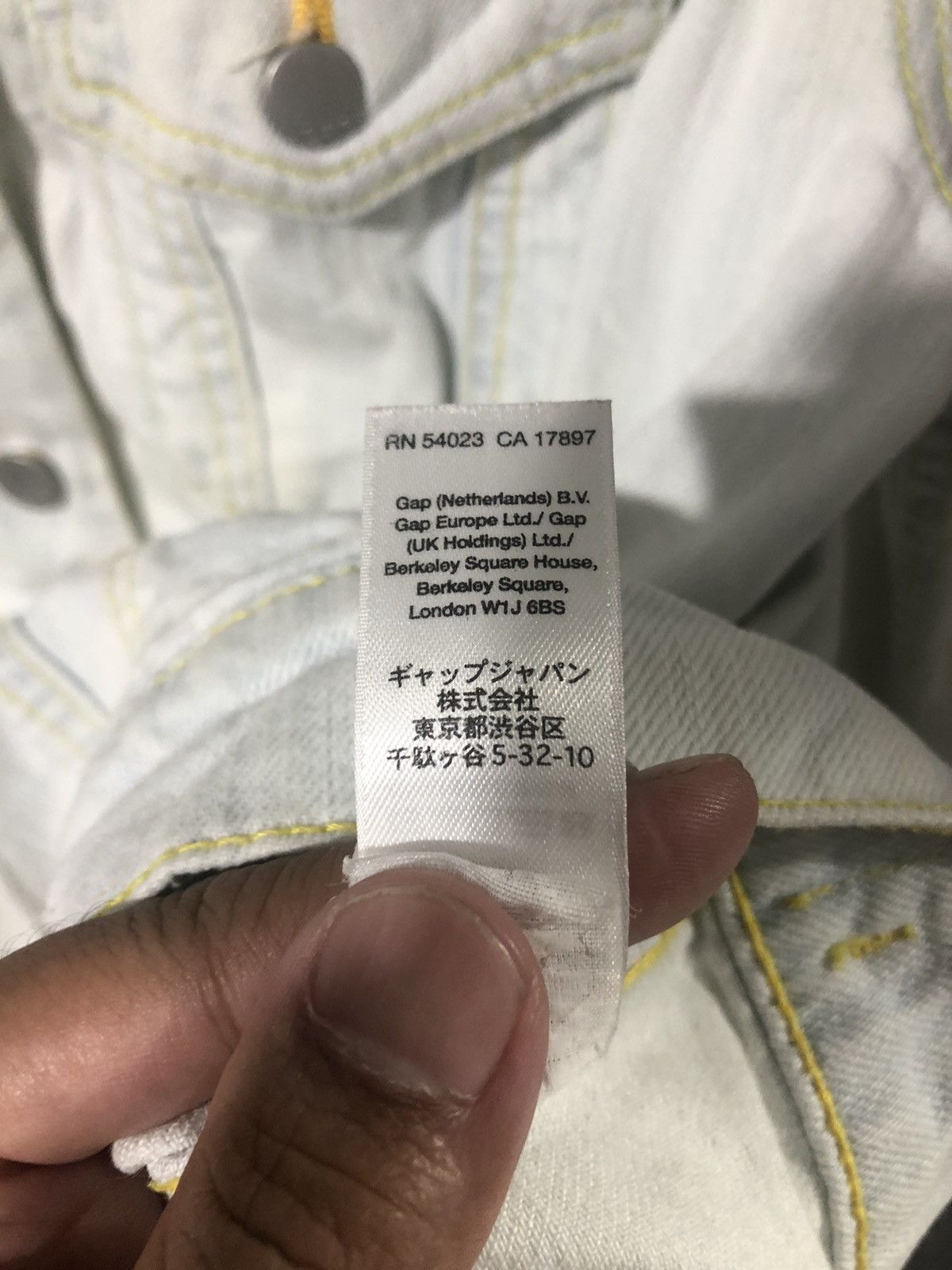Gap × Vintage VTG x GAP x DENIM JACKET Size US S / EU 44-46 / 1 - 3 Thumbnail