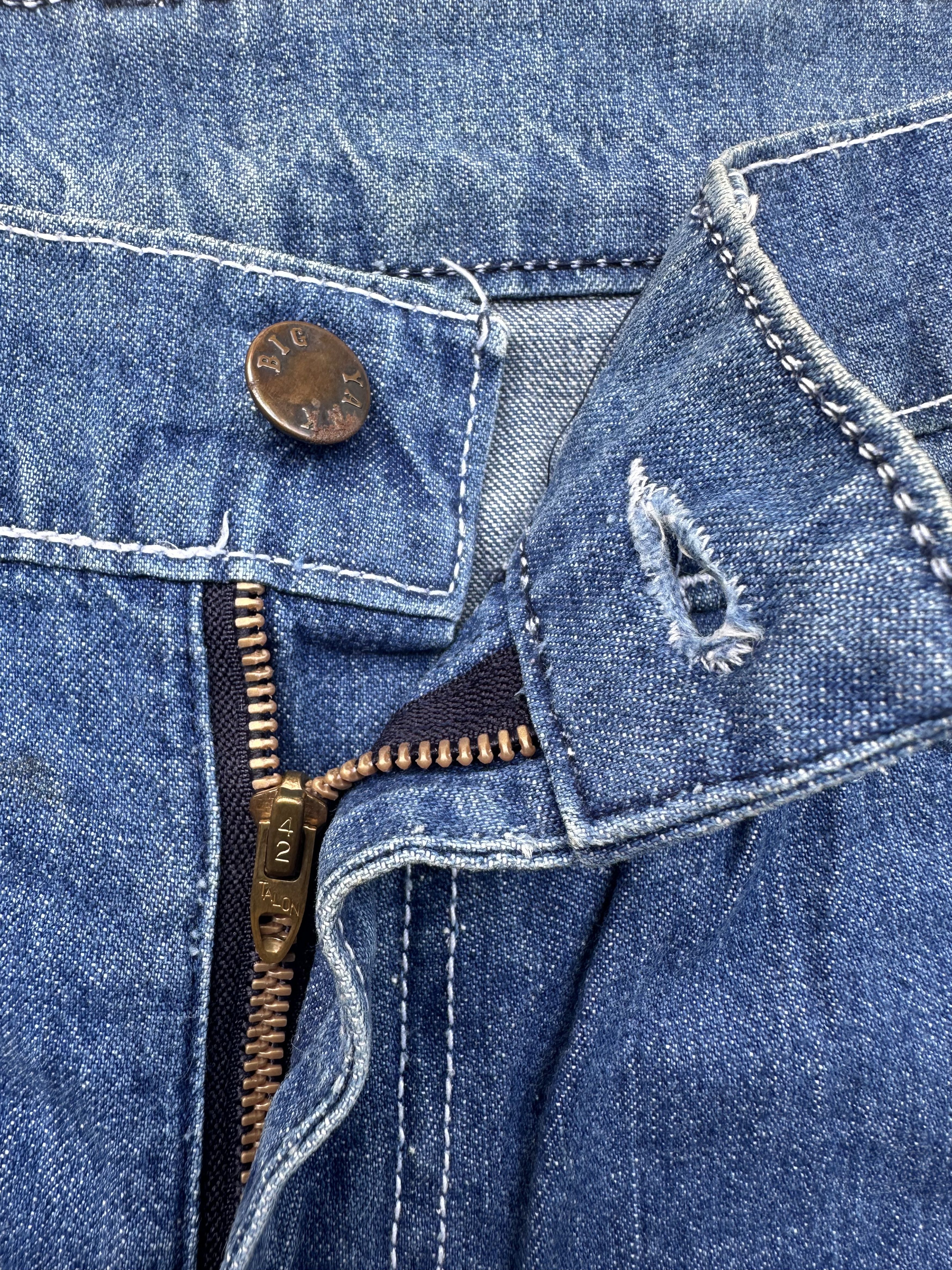 Vintage Vintage 70s Big Yank Carpenter Patina Denim Pant Size US 29 - 13 Thumbnail