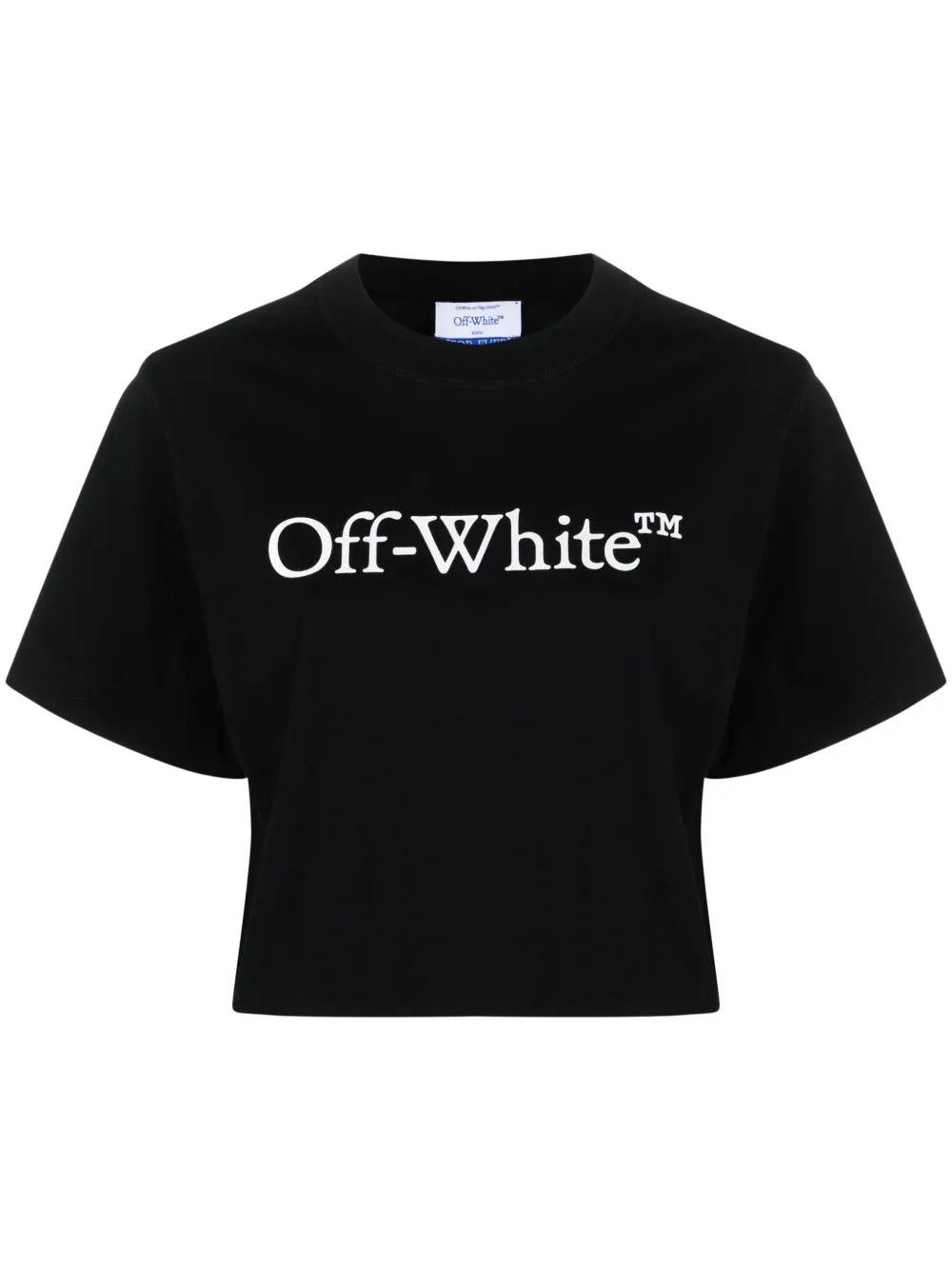 Off-White o1y1225 Logo Crewneck T-Shirt in Black Size S / US 4 / IT 40 - 1 Thumbnail