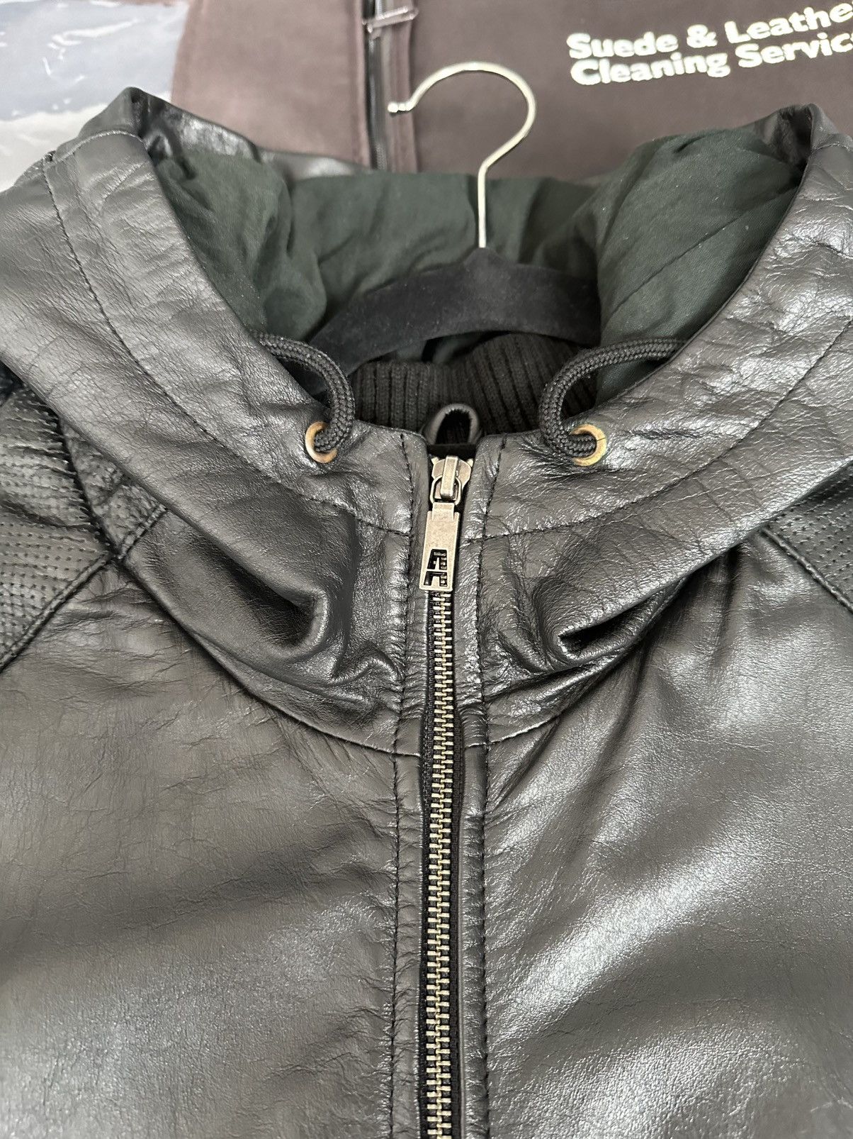 ADDICT Addict Clothing Company black leather jacket Size US XXL / EU 58 / 5 - 11 Thumbnail