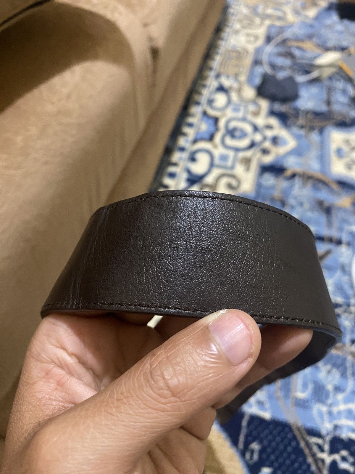 Christian Dior Monsieur Christian Dior O leather Belt Size ONE SIZE - 4 Thumbnail