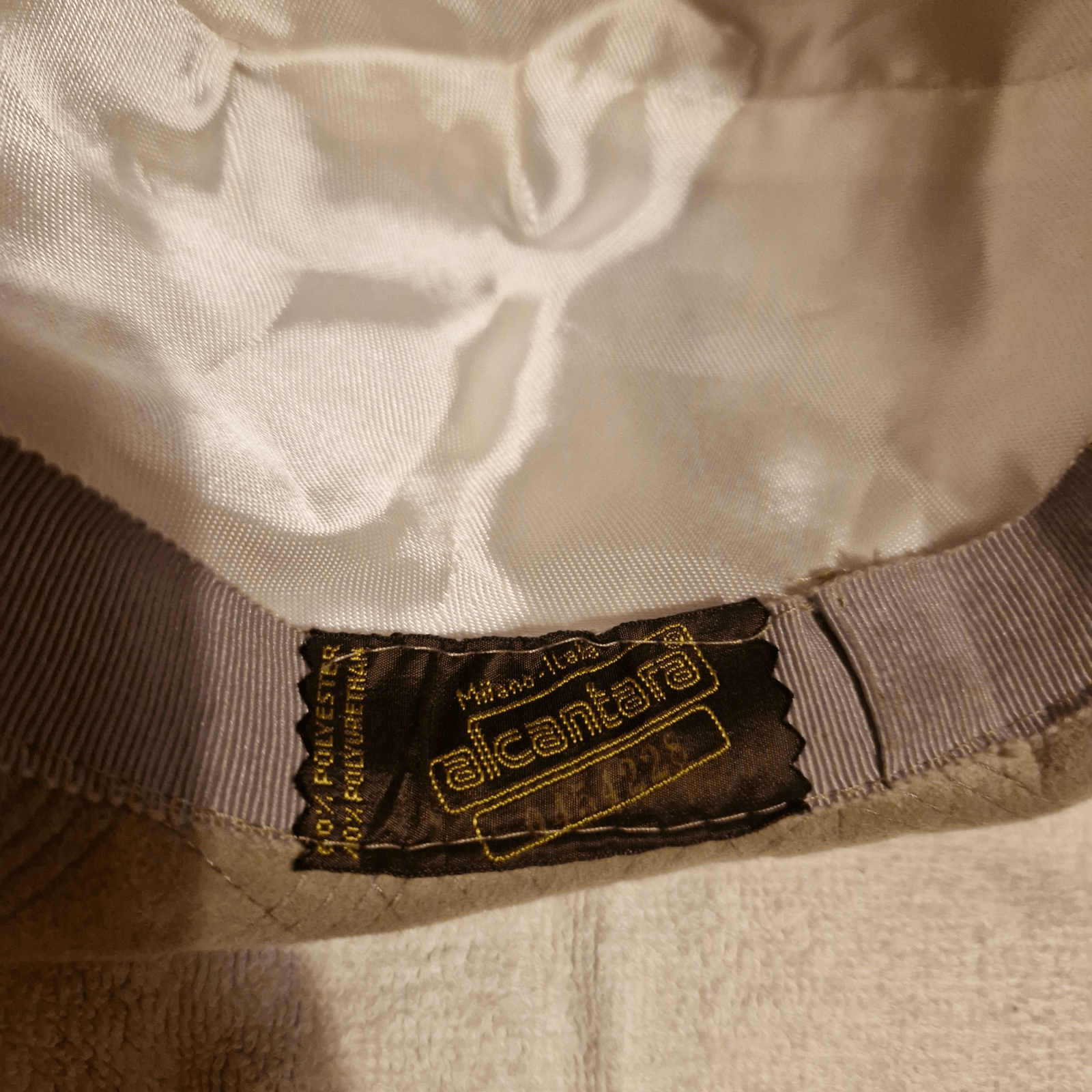 Vintage Beige Fedora Hat - Alcantara Milano Italy - 60's Size ONE SIZE - 7 Thumbnail