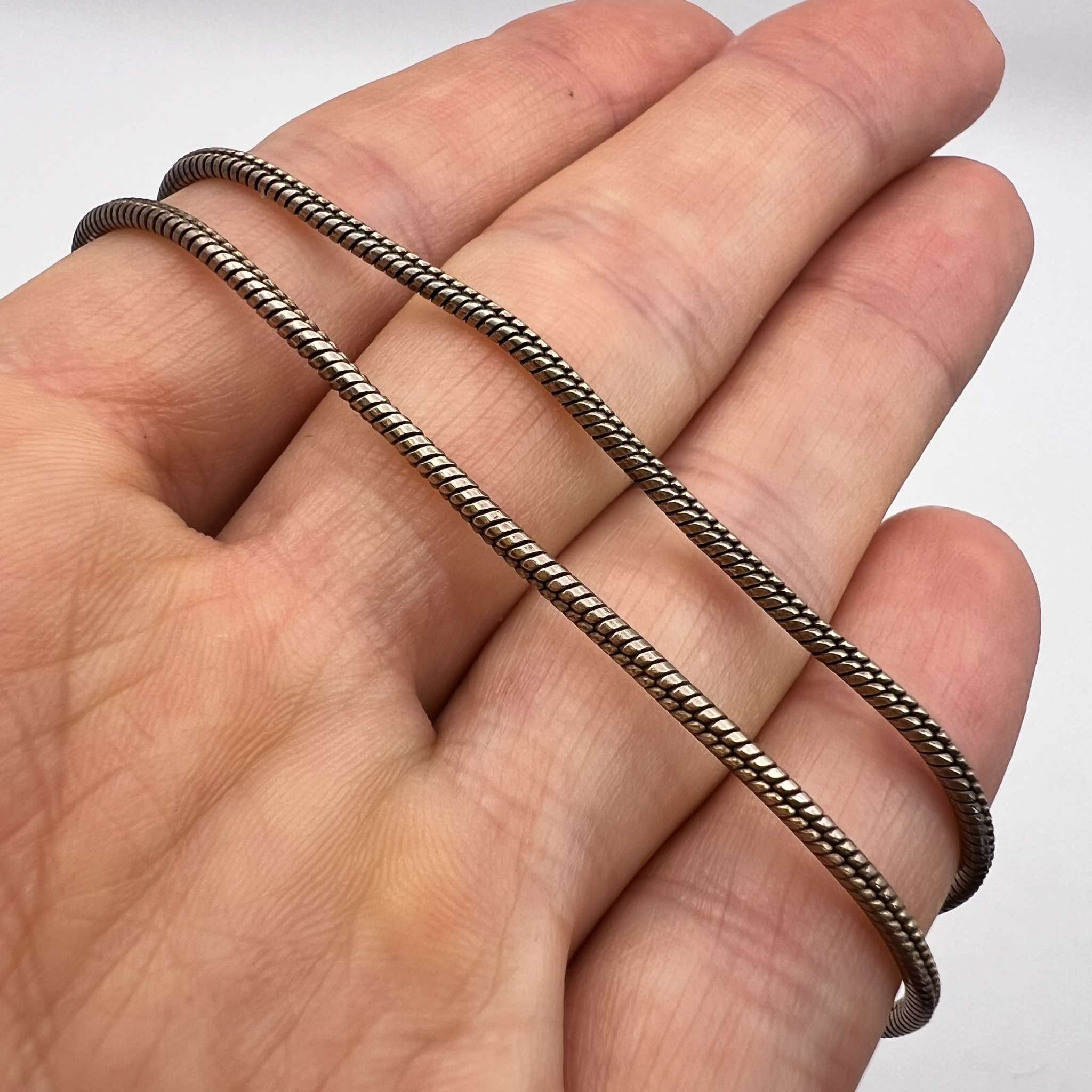 Sterling Silver Vintage Gilt Sterling Silver 925 Chain Necklace 10.8 gr Size ONE SIZE - 6 Thumbnail