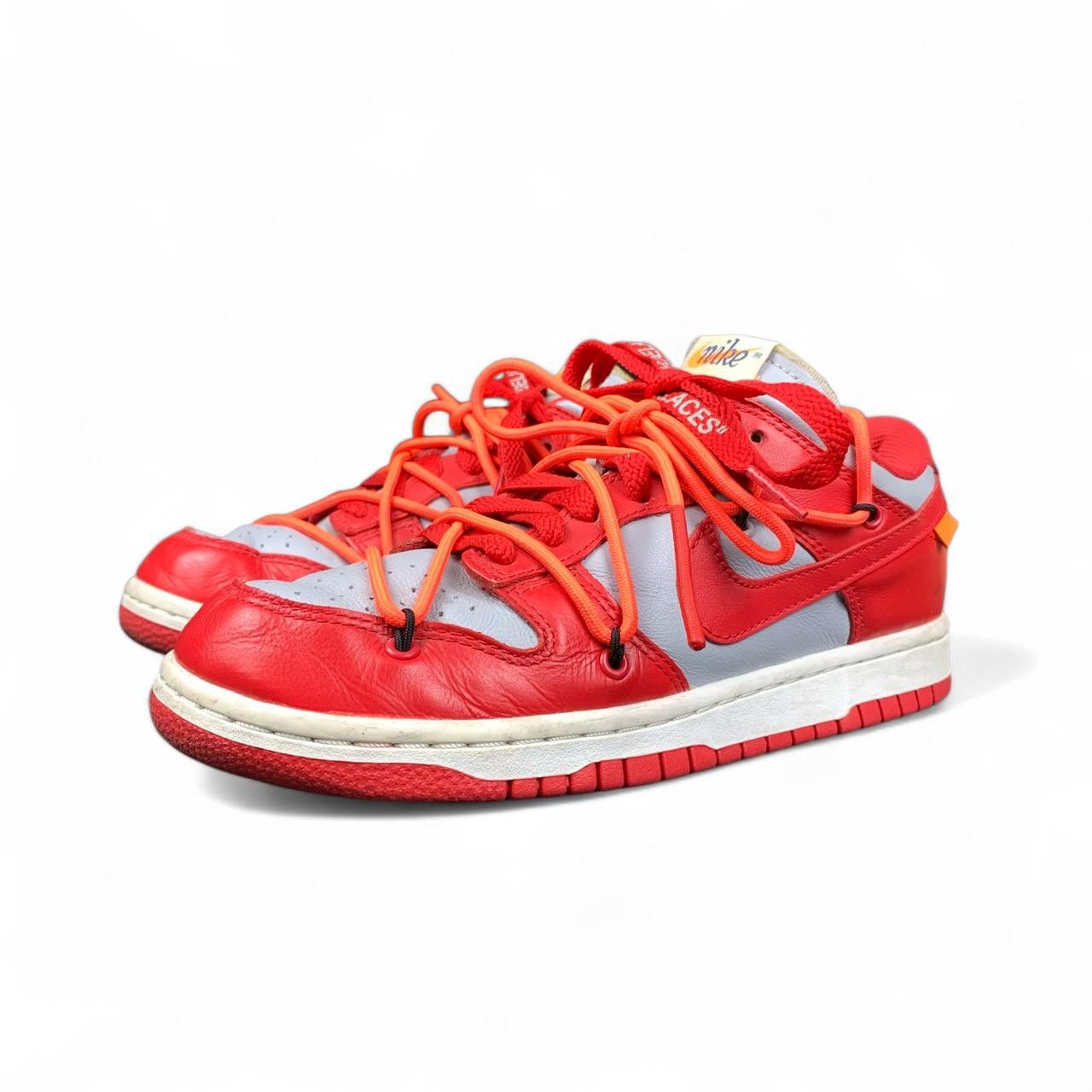 Nike × Off-White Nike x Off-White Dunk low Red Size US 5 / EU 37 - 2 Thumbnail
