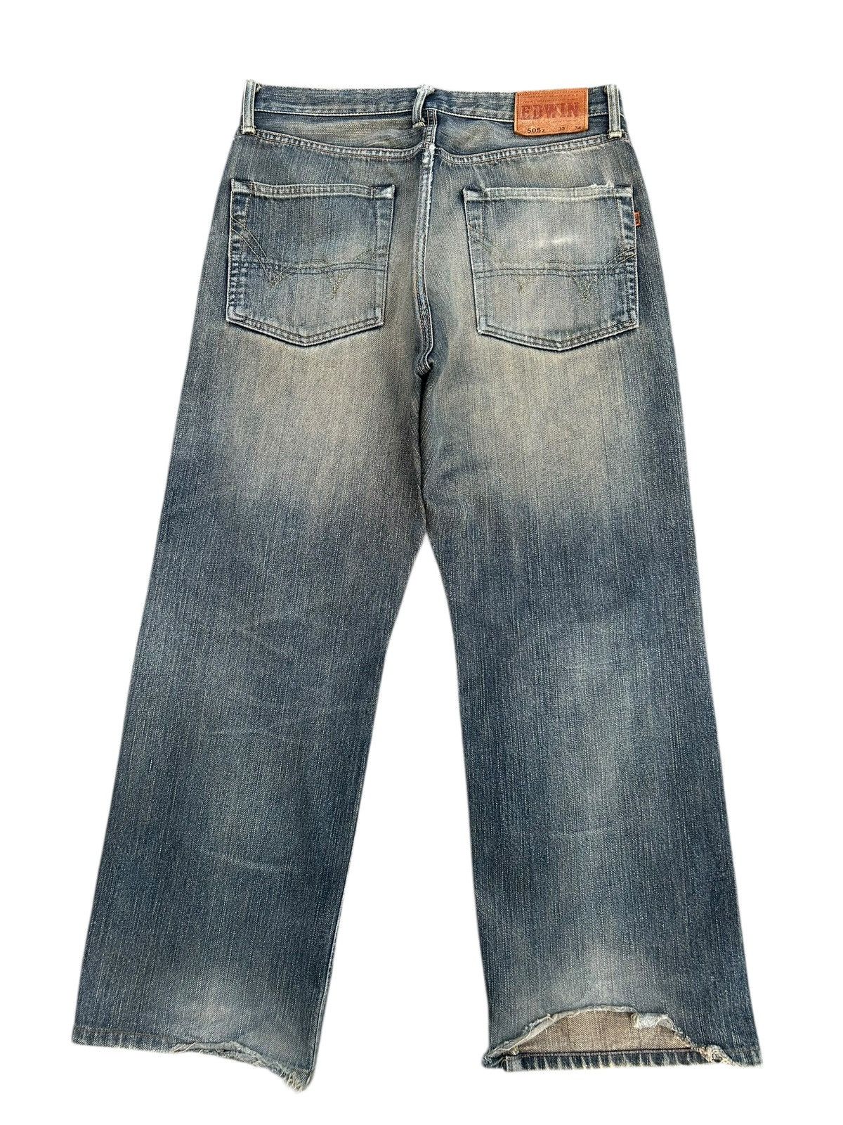 Kapital Vintage Edwin 505z Selvedge Rusty Distressed Denim Jeans Size US 34 / EU 50 - 3 Thumbnail