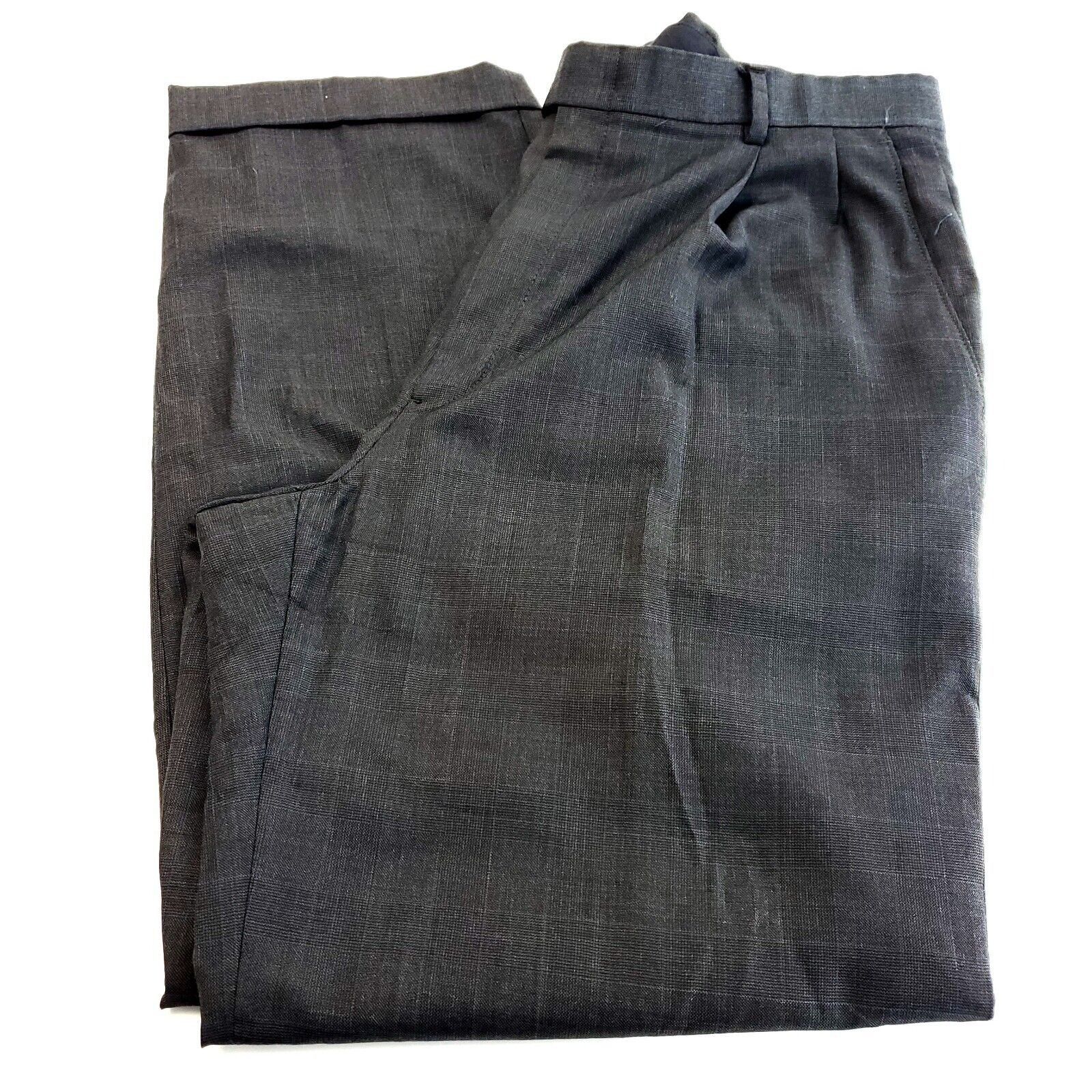 Hart Schaffner Marx Hart Schaffner Marx Wool 2 Button 2 Piece Suit 40R Gray Chec Size 40R - 3 Thumbnail