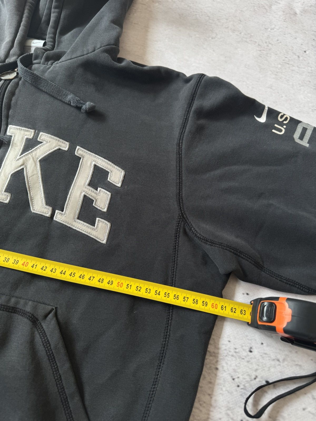 Nike × Vintage NIKE VINTAGE 00s y2k OVERSIZE BAGGY ZIP HOODIE CENTER LOGO Size US L / EU 52-54 / 3 - 8 Thumbnail