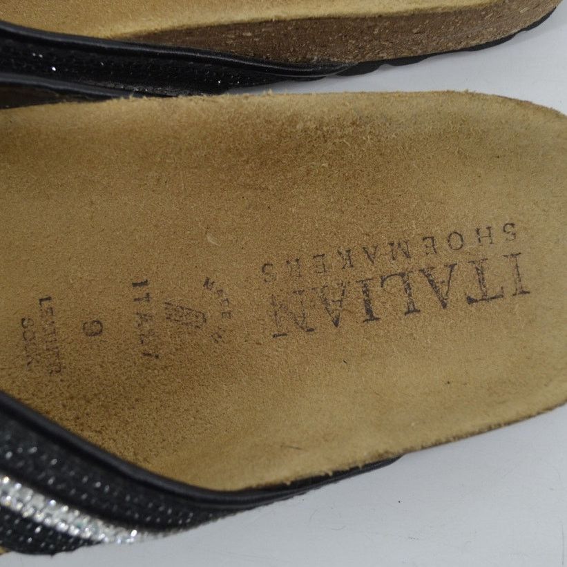 Other Italian Shoemaker Nessa Women Sz 9 Sandals Thong Rhinestones Size US 9 / IT 39 - 3 Thumbnail