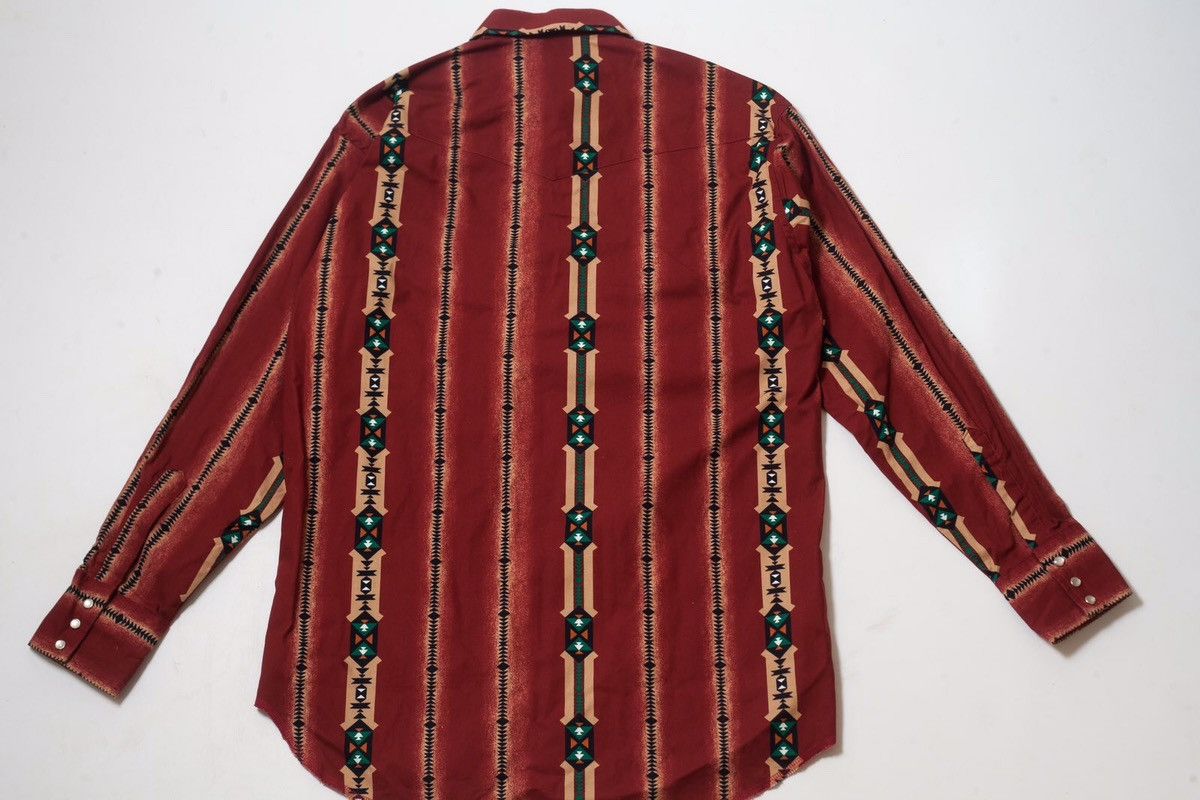 Wrangler Wranlger Pearl Snap Vintage Aztec Shirt Size US M / EU 48-50 / 2 - 10 Thumbnail