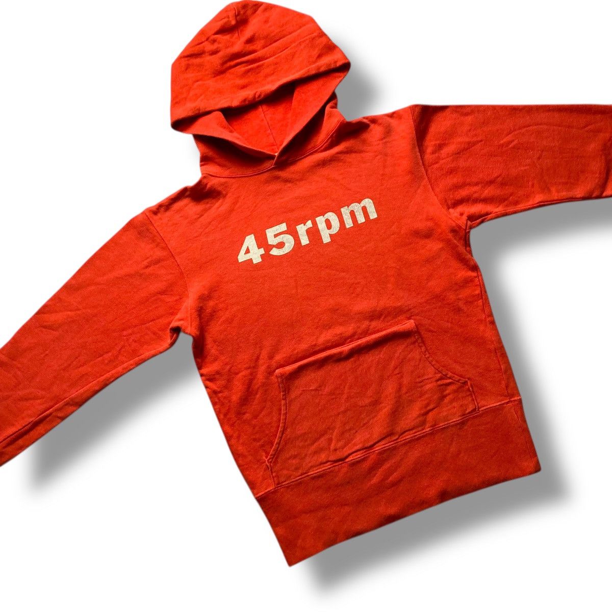 45rpm 🇯🇵VINTAGE 45 RPM SPELL OUT HOODIE SWEATER Size US M / EU 48-50 / 2 - 4 Thumbnail