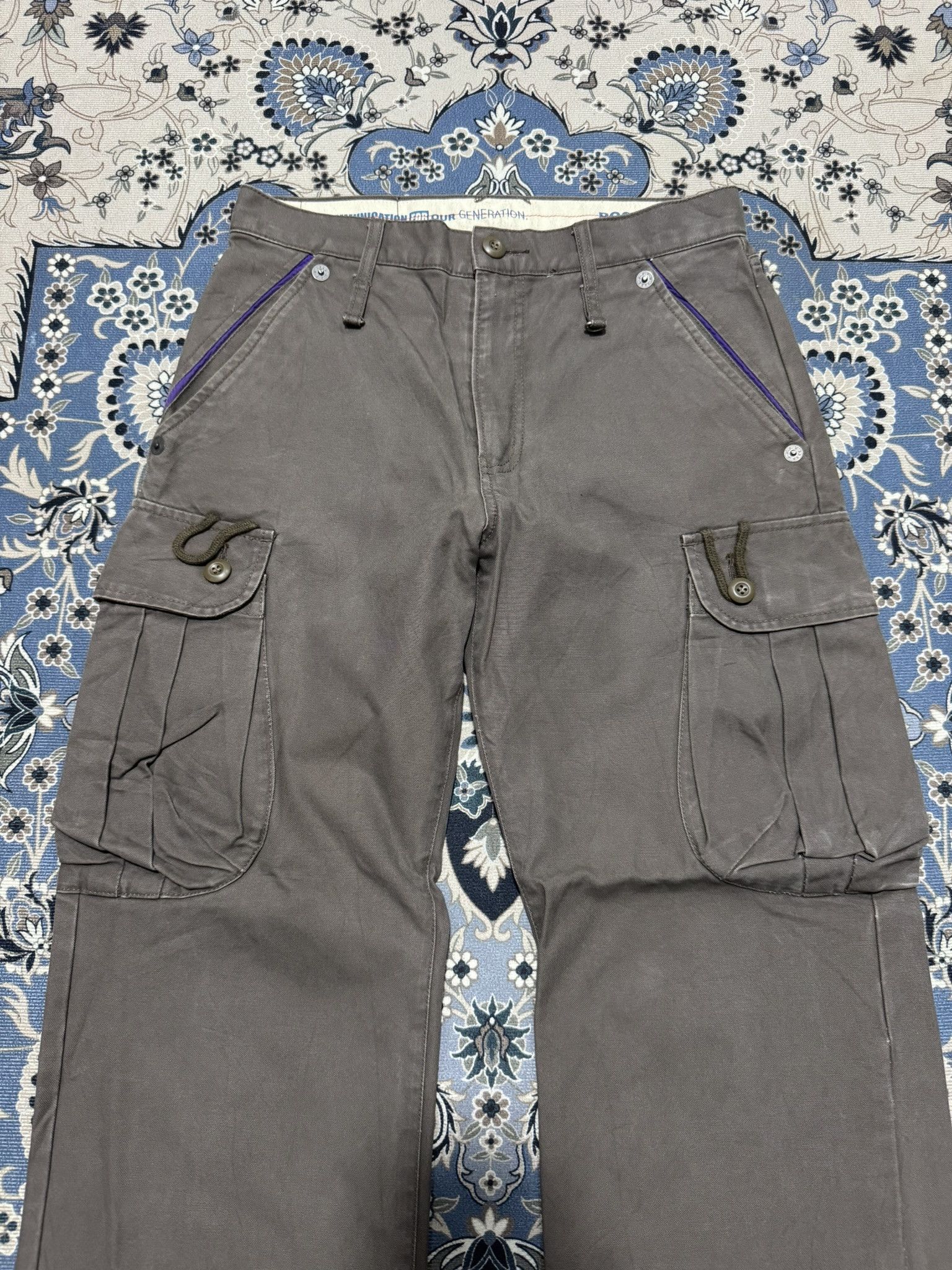 If Six Was Nine × PPFM × Seditionaries Japanese Brand PPFM Tactical Cargo Drawstring Pants Size US 31 - 3 Thumbnail