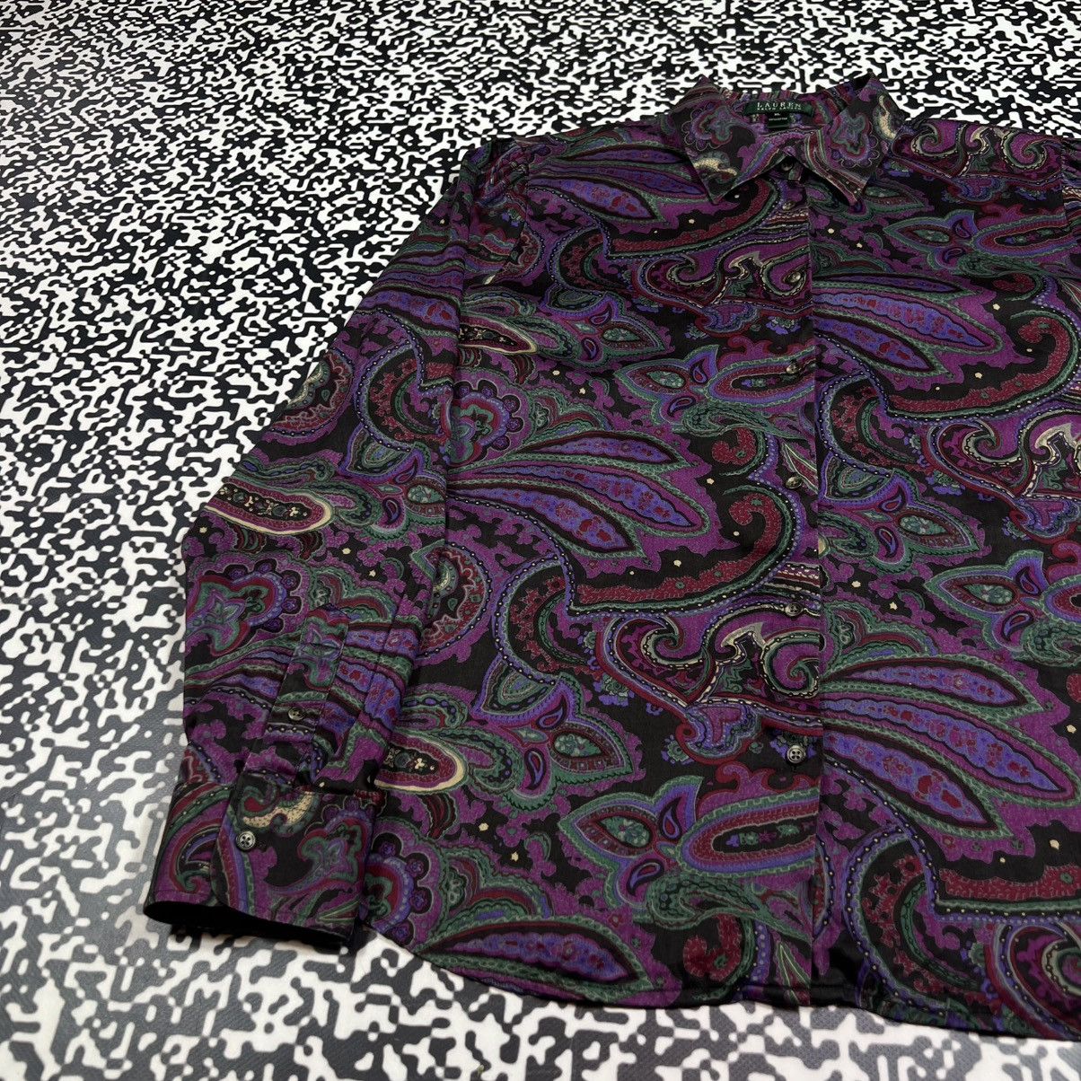 Polo Ralph Lauren Vintage Y2K Polo Ralph Lauren Abstract Style Shirt Retro Size XL / US 12-14 / IT 48-50 - 11 Thumbnail