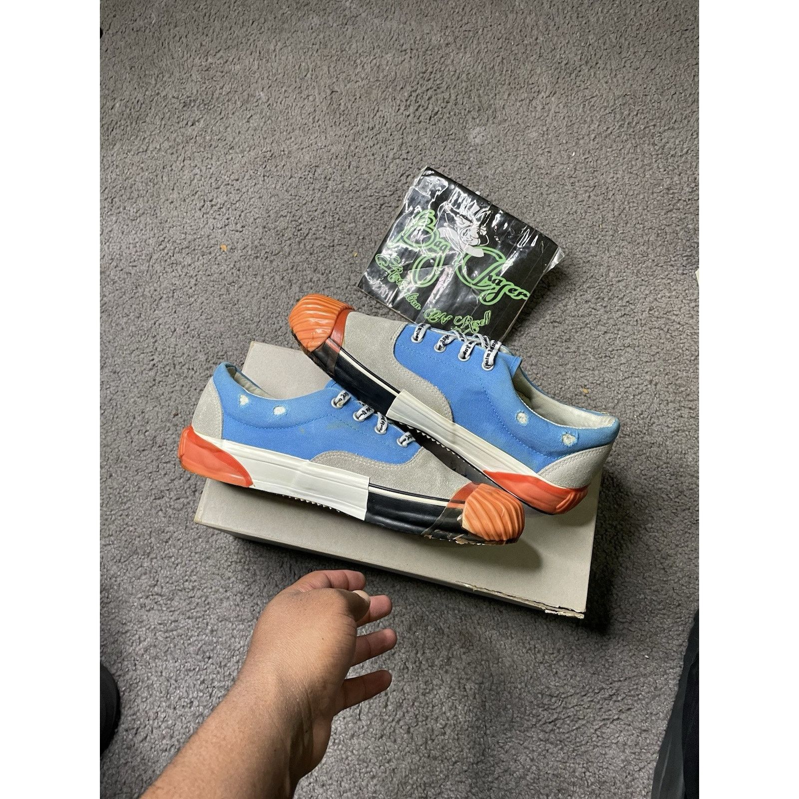 Palm Angels Size 9m/42EU-Palm Angels Flame Men's Shoes Multi Low Top Size US 9 / EU 42 - 3 Thumbnail
