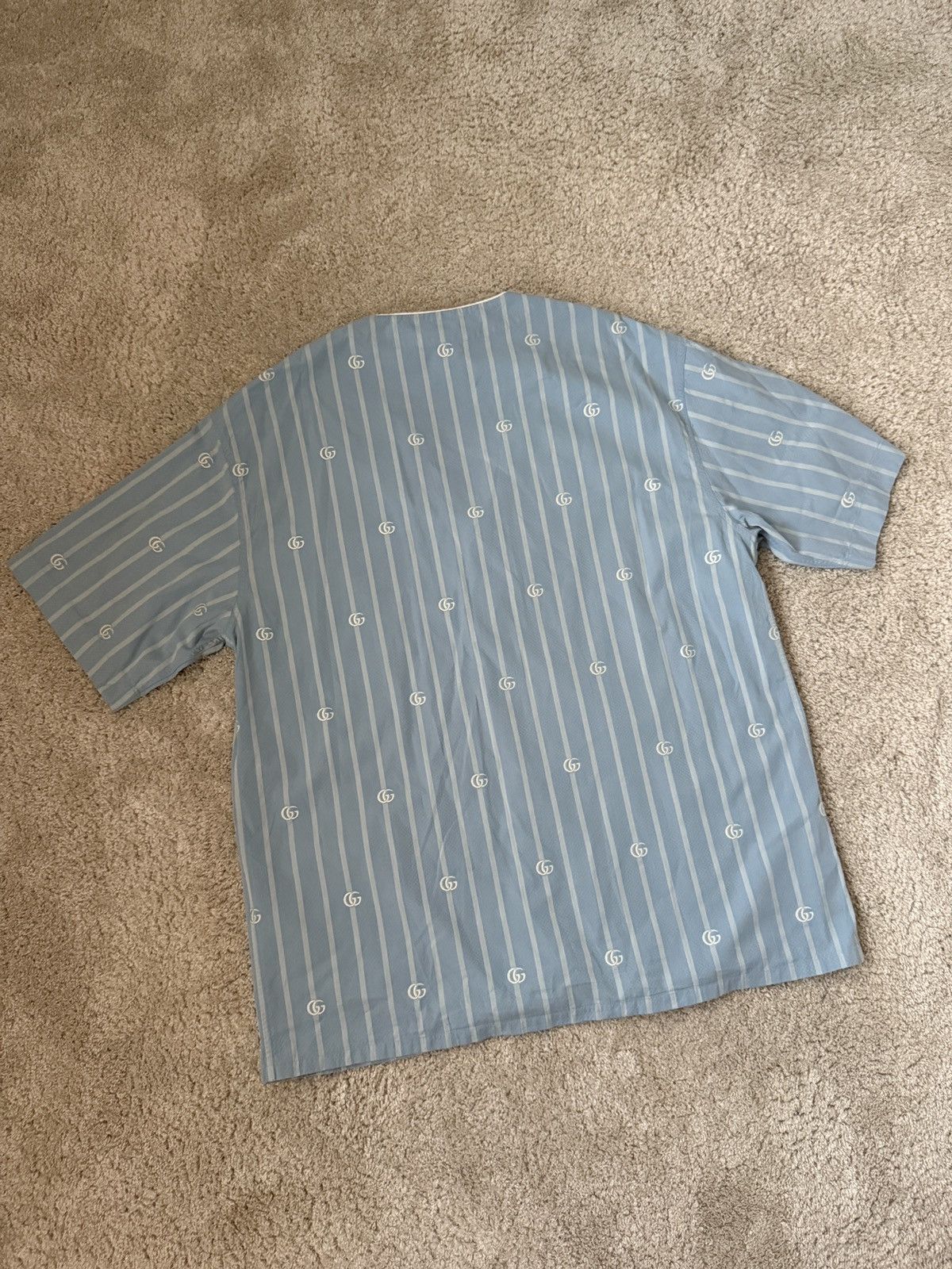 Gucci Gucci Striped GG Logo Shirt Size US L / EU 52-54 / 3 - 2 Thumbnail