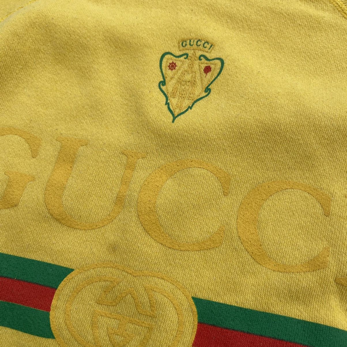 Vintage Vintage 90s GUCCI Raglan Crewneck Sweatshirt Size US L / EU 52-54 / 3 - 3 Thumbnail