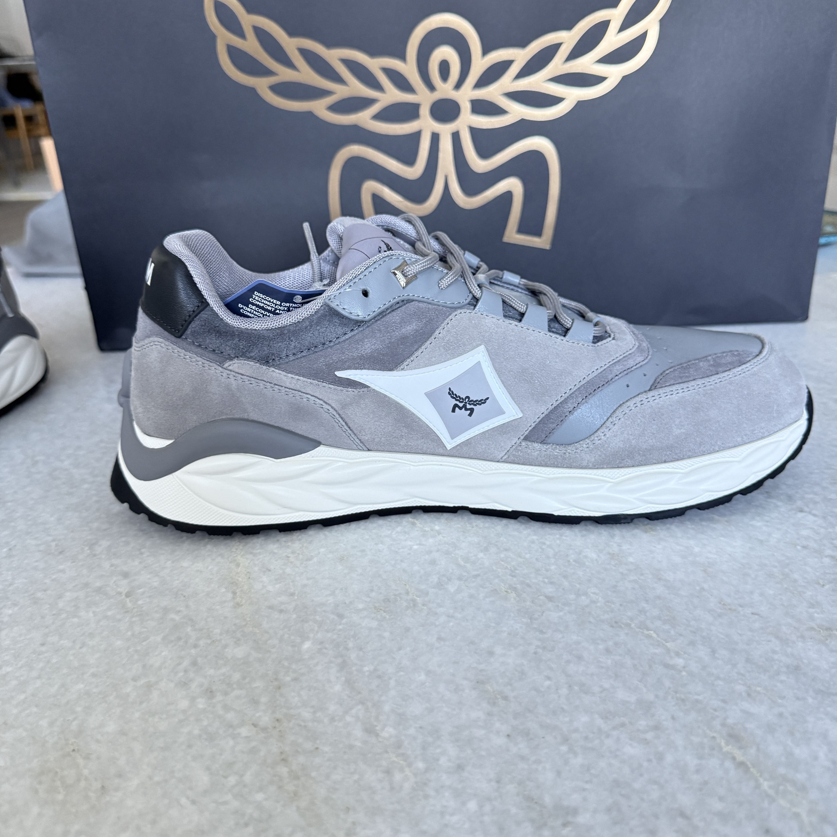 MCM MCM Skywander Low Top Sneakers Men's Ice Gray, Sz 44 Size US 11 / EU 44 - 3 Thumbnail