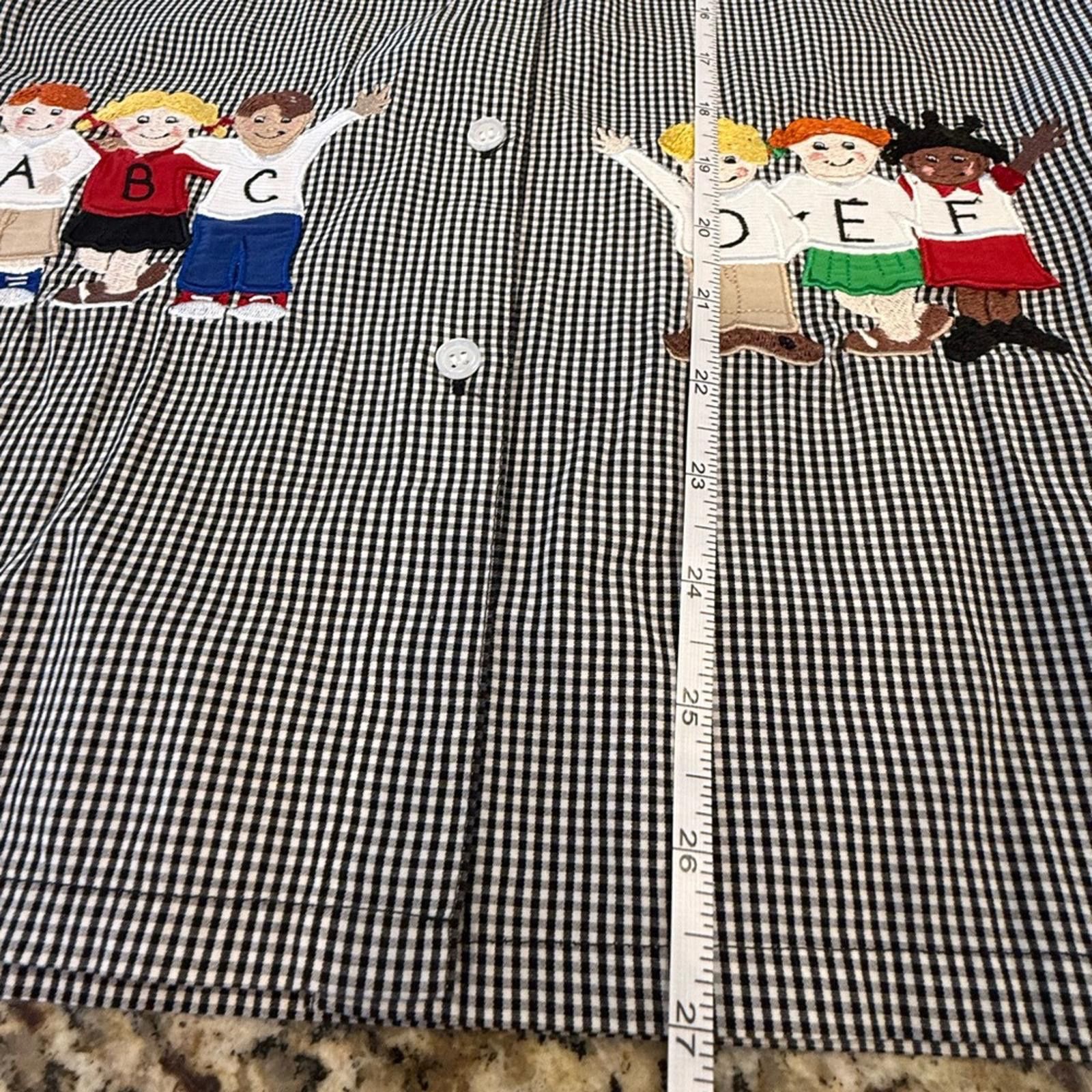 Other Bechamel top black white plaid ABC’s children embroidery M Size M / US 6-8 / IT 42-44 - 10 Thumbnail