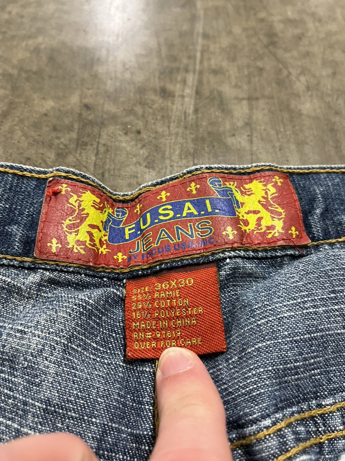Southpole × Vintage Y2K faded wash baggy fit wide leg denim southpole Jnco rare Size US 34 / EU 50 - 14 Thumbnail