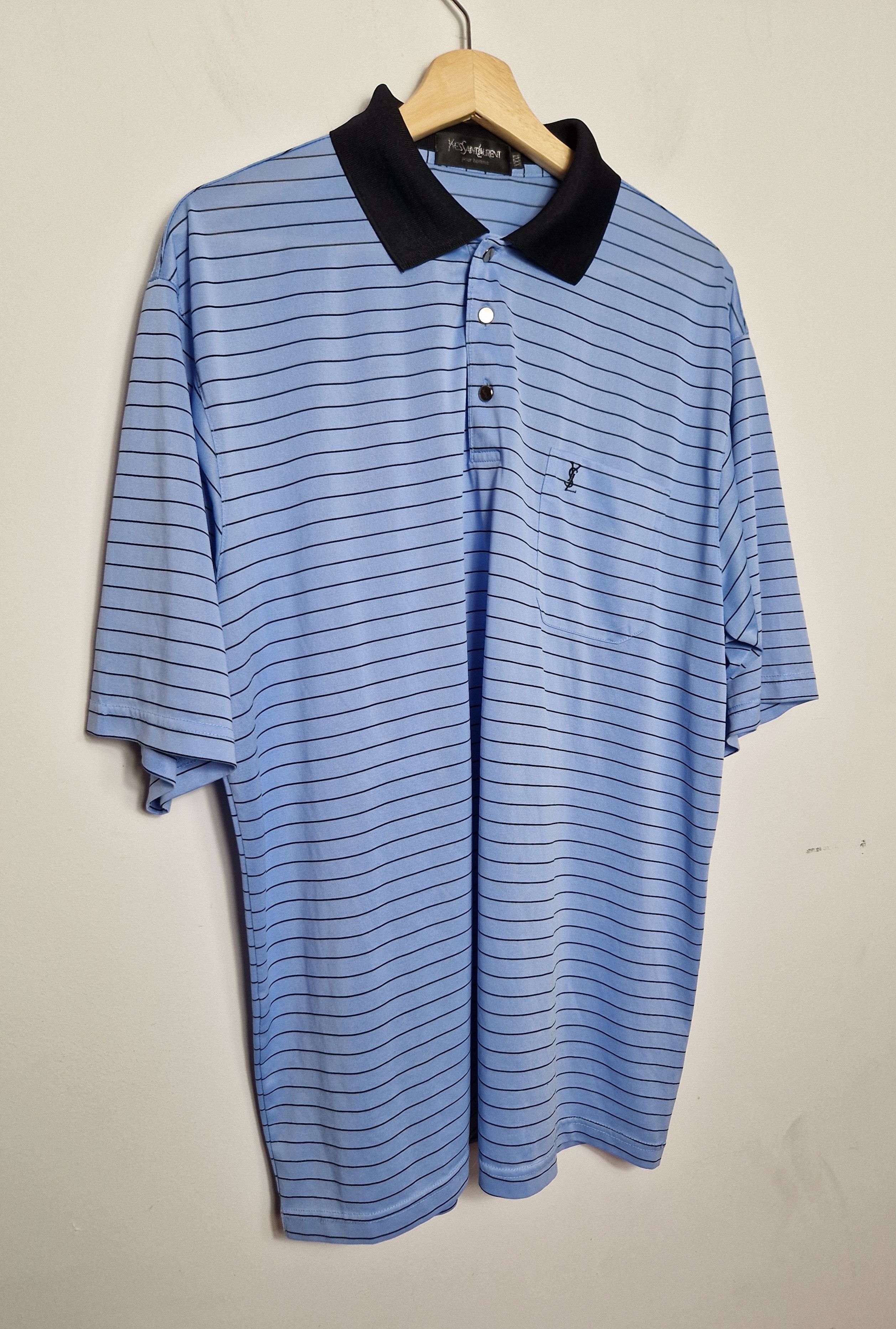 Yves Saint Laurent Yves Saint Laurent 100% silk polo tee Size US XL / EU 56 / 4 - 3 Thumbnail