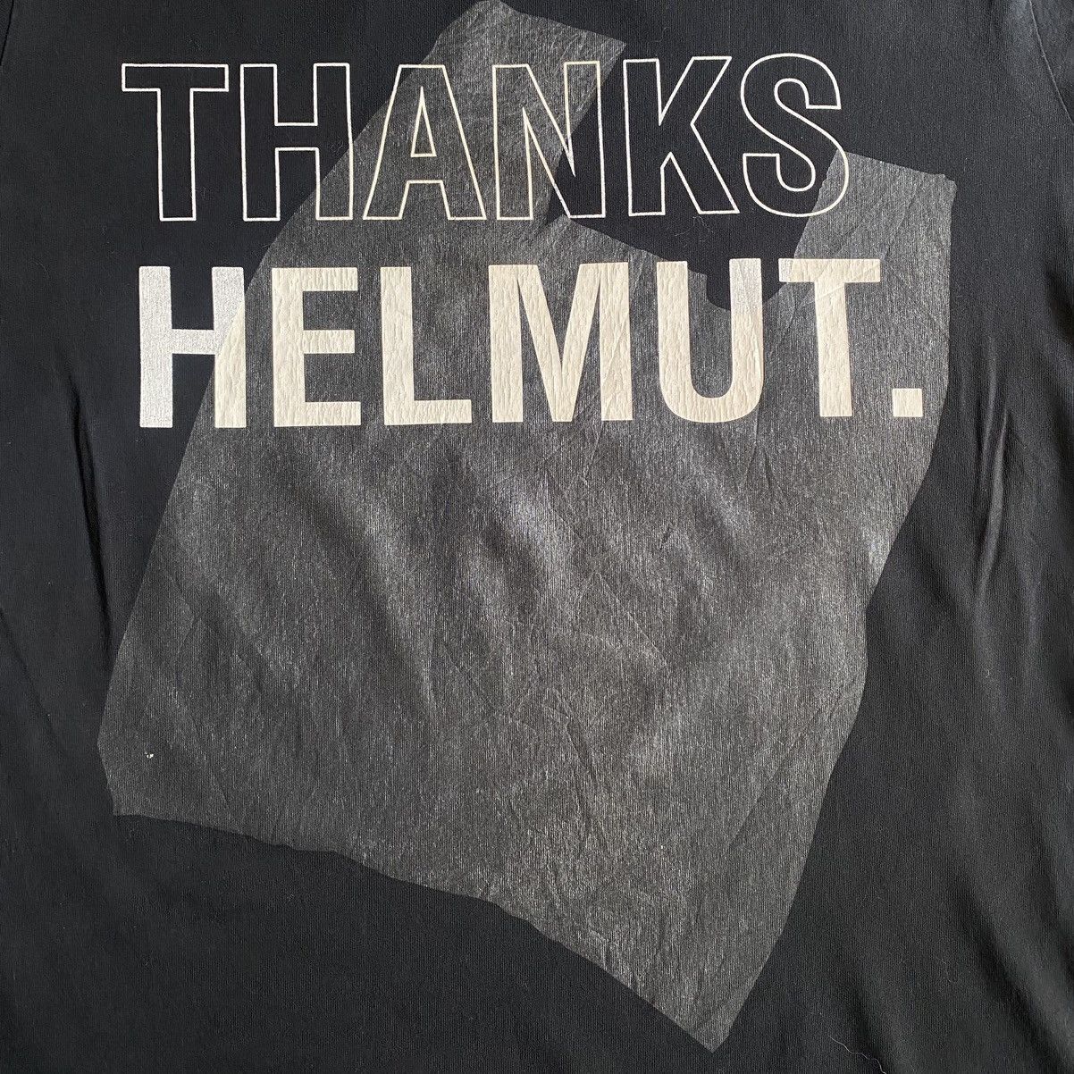 Helmut Lang Thanks Helmut T Shirt Size US S / EU 44-46 / 1 - 3 Thumbnail