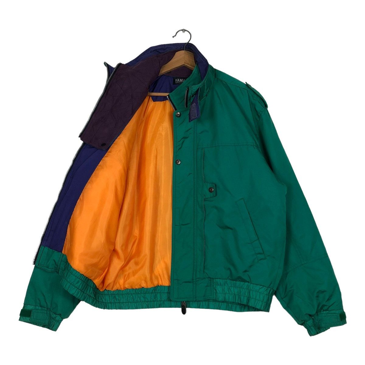 Hein Gericke 🔥VINTAGE RACING BOMBER JACKET YAMAHA CARGO MULTI POCKET Size US L / EU 52-54 / 3 - 11 Thumbnail
